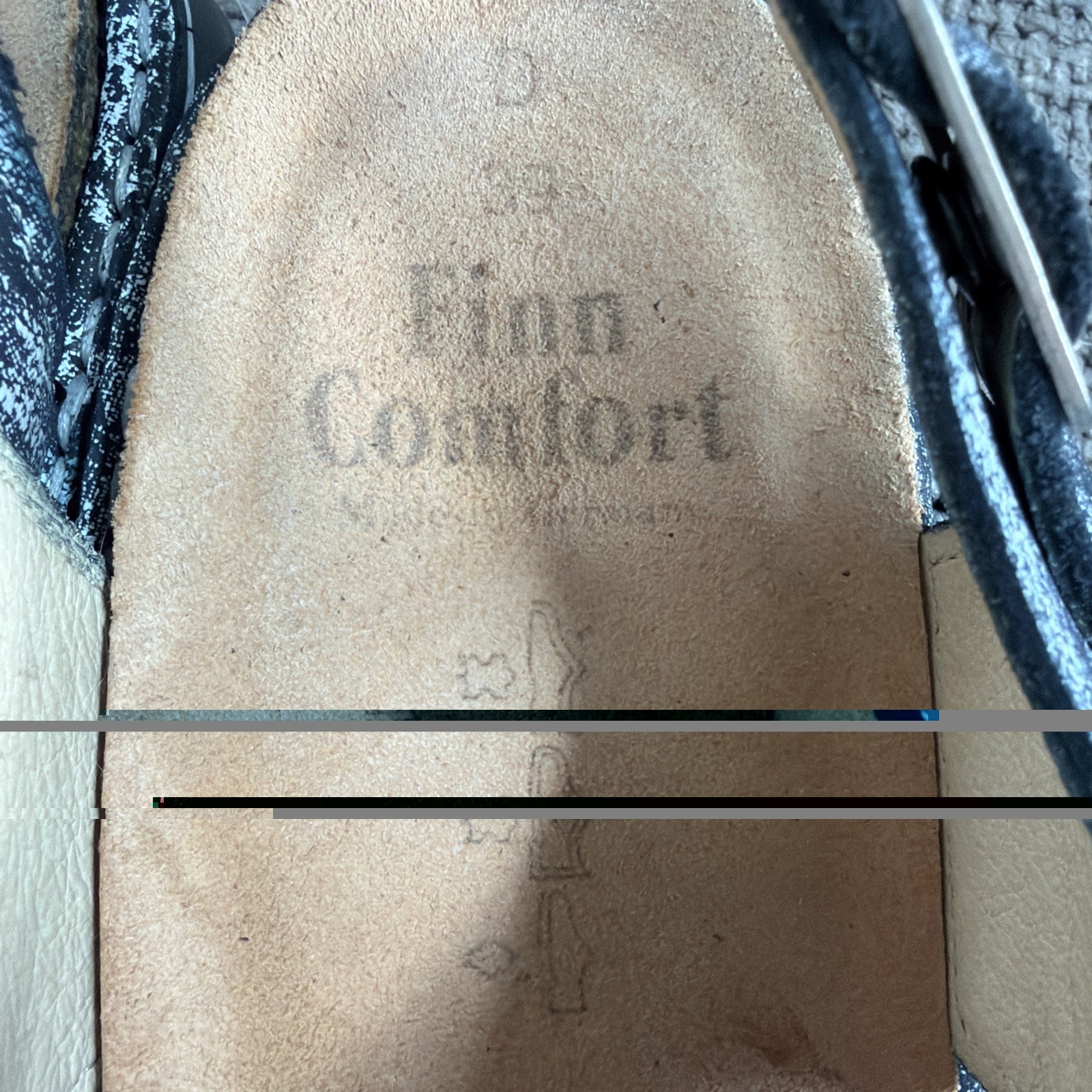 Finn Comfort Gomera Sandals Blue Denim Look Strappy Women’s 39 EU/8.5 US Germany