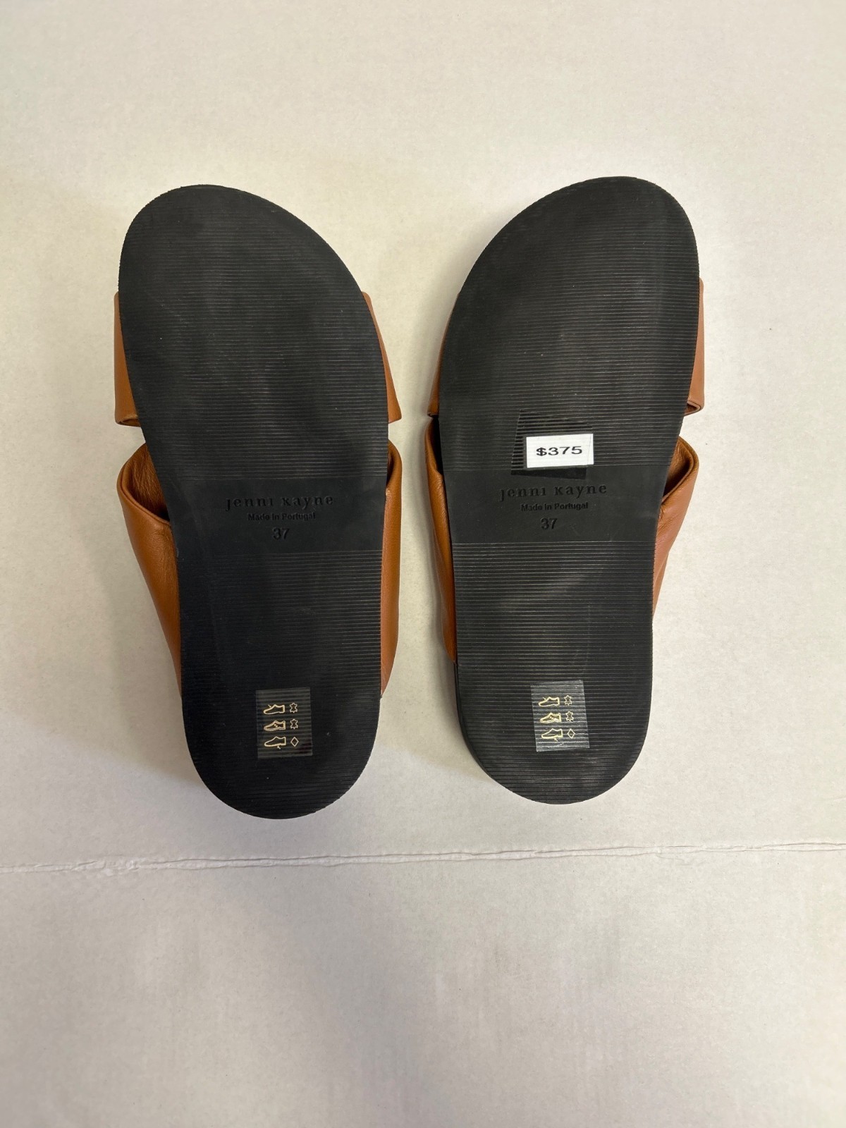 JENNI KAYNE Leather Knot Sandal Saddle Size 37 NWT