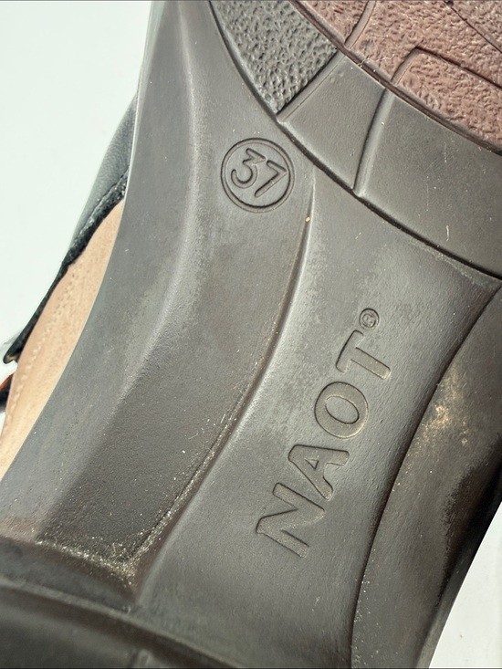 NAOT Slip-On Leather ankle booties Shoes – Black and Brown women 37 casual Y2K