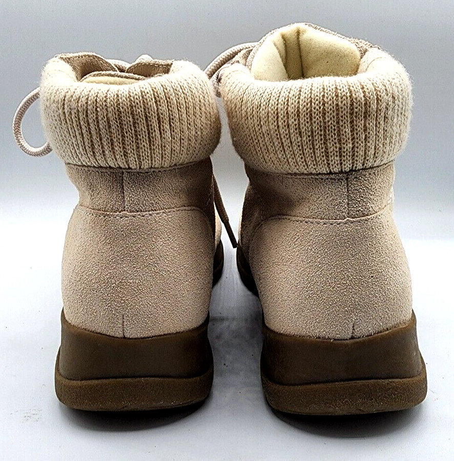 Wanderlust Ankle Boots Boston Winter T10459 Beige Suede Hiking Granolagirl 8.5 W