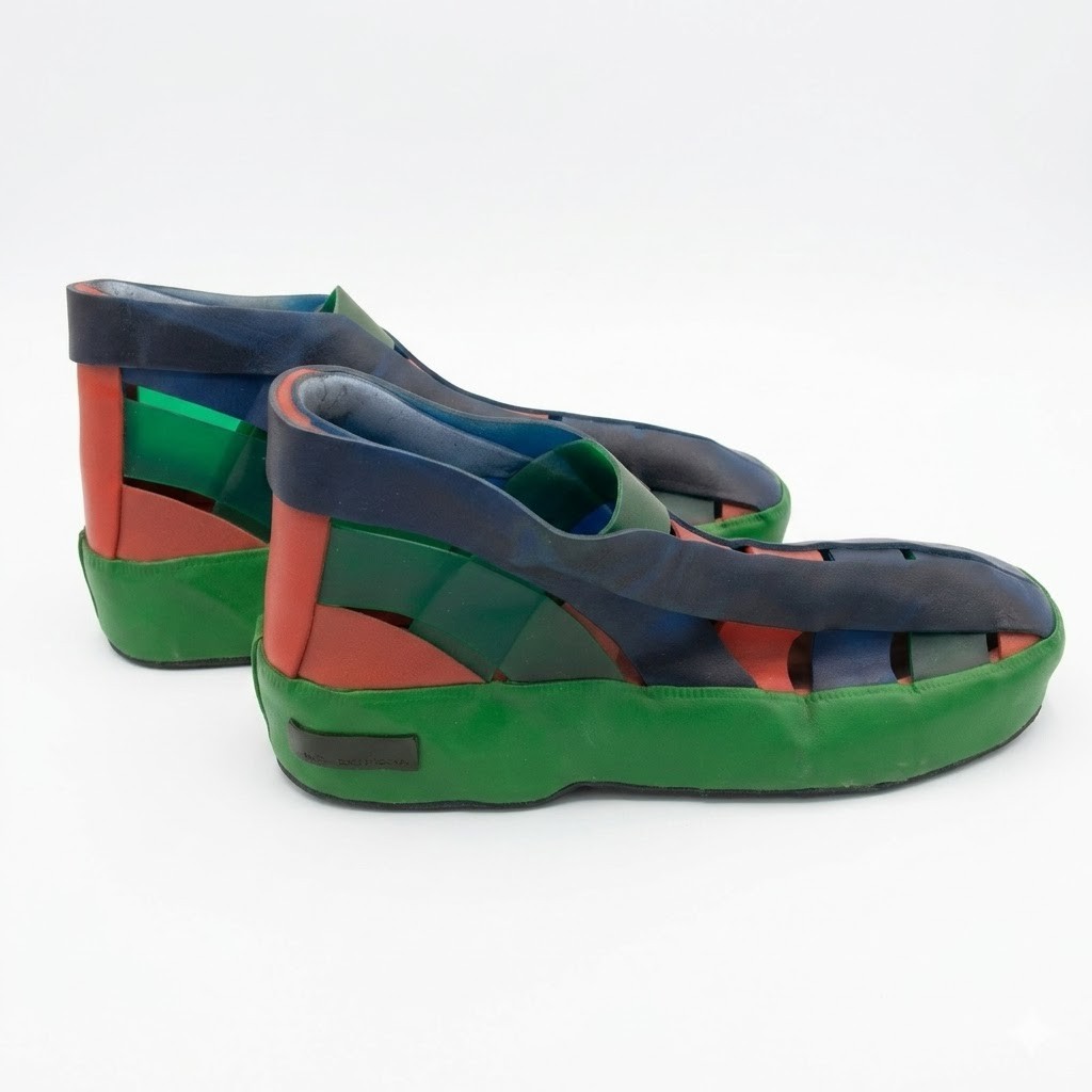 Jelly Black Green Red Sneakers Women Sz 9 Casual Shoes Dr. Borracha Latex Boots