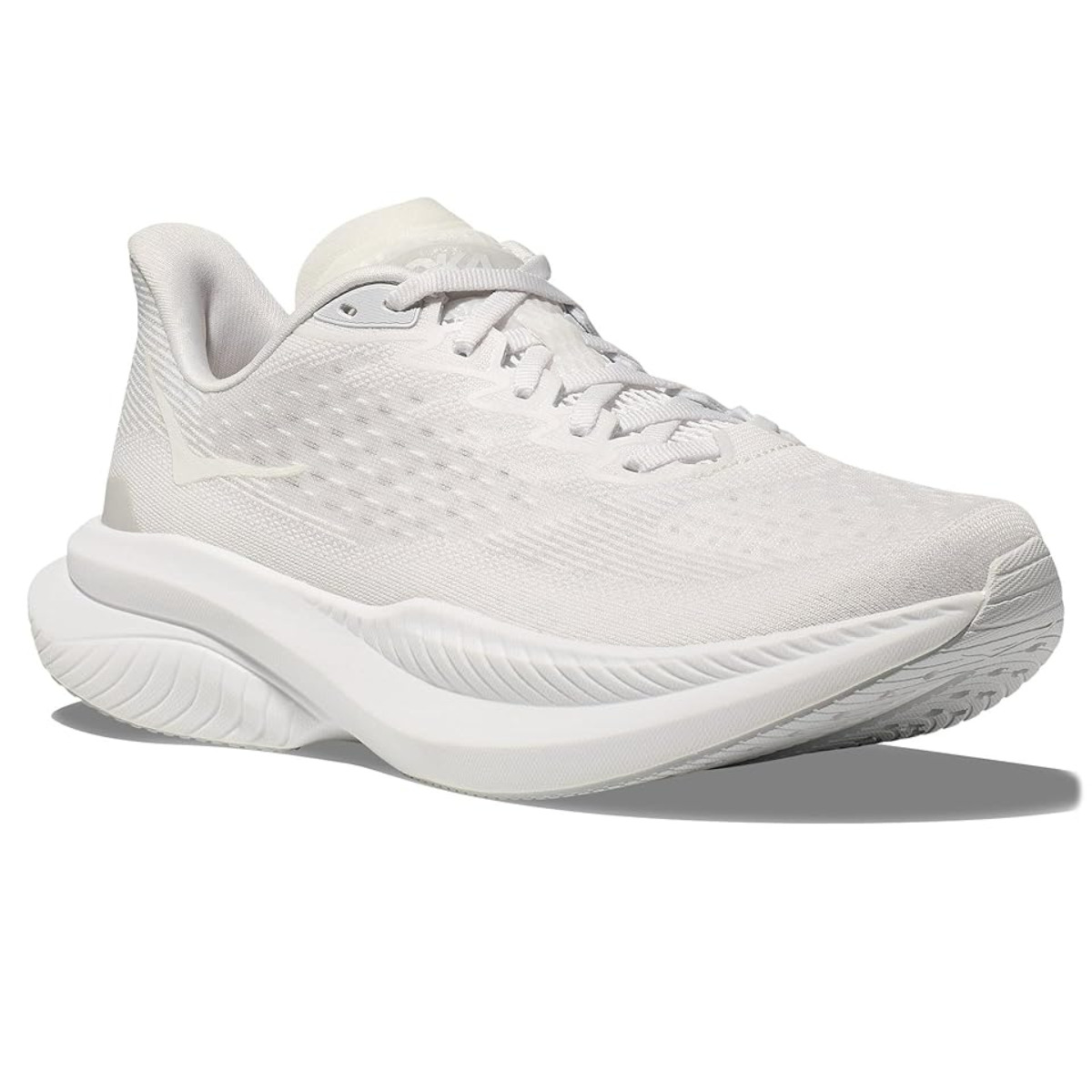 Hoka One One Mach 6 1164033/WWH Sneakers Womens US 6B White Running Shoes HAM584