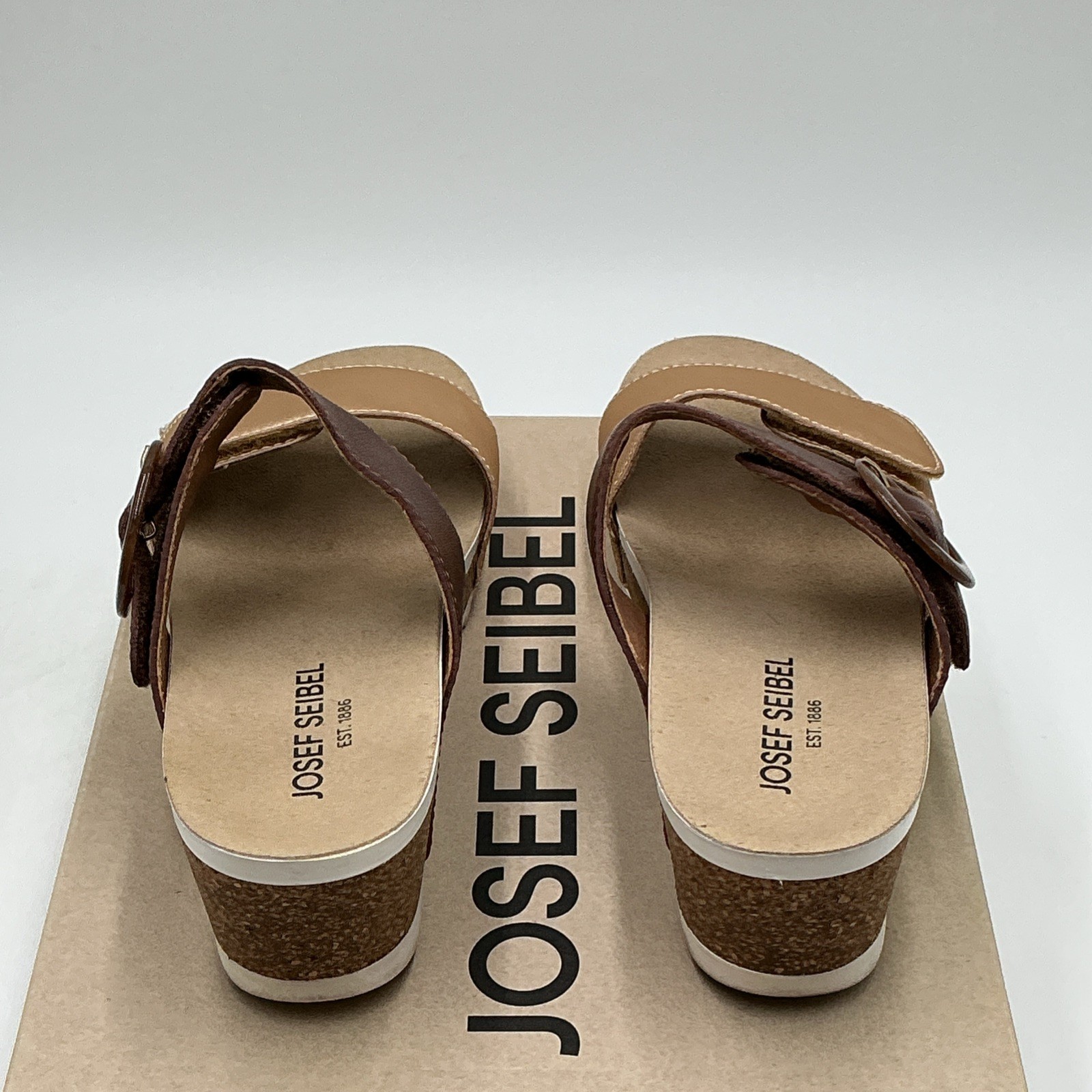 Josef Seibel Quinn 14 Sandals Women’s 5-5.5 Gold Kombi Leather Slip-On Ebay2227
