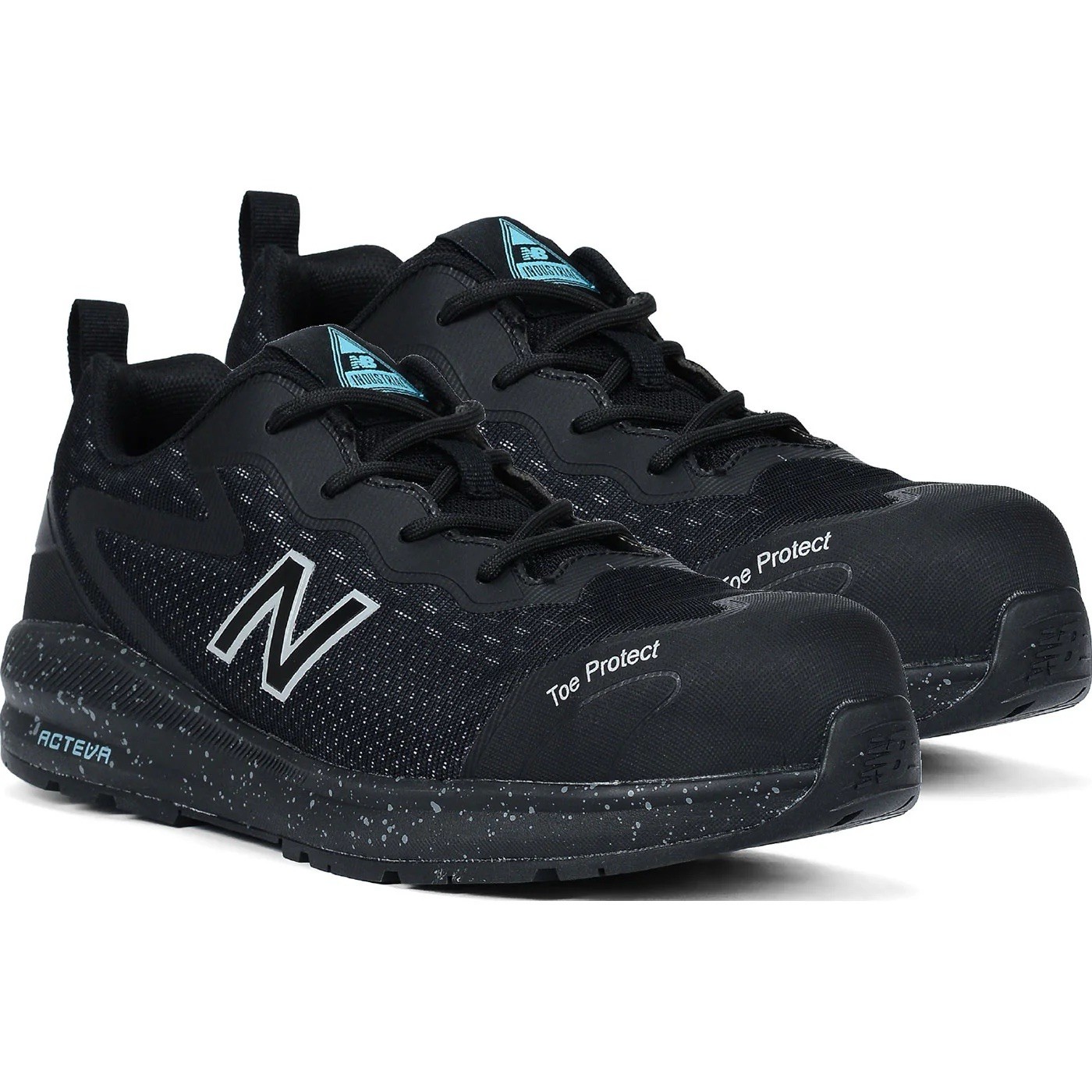 New Balance Logic Womens EH PR Lace-Up Low Top Sneakers Black/Aqua WIDLOGIBL-D