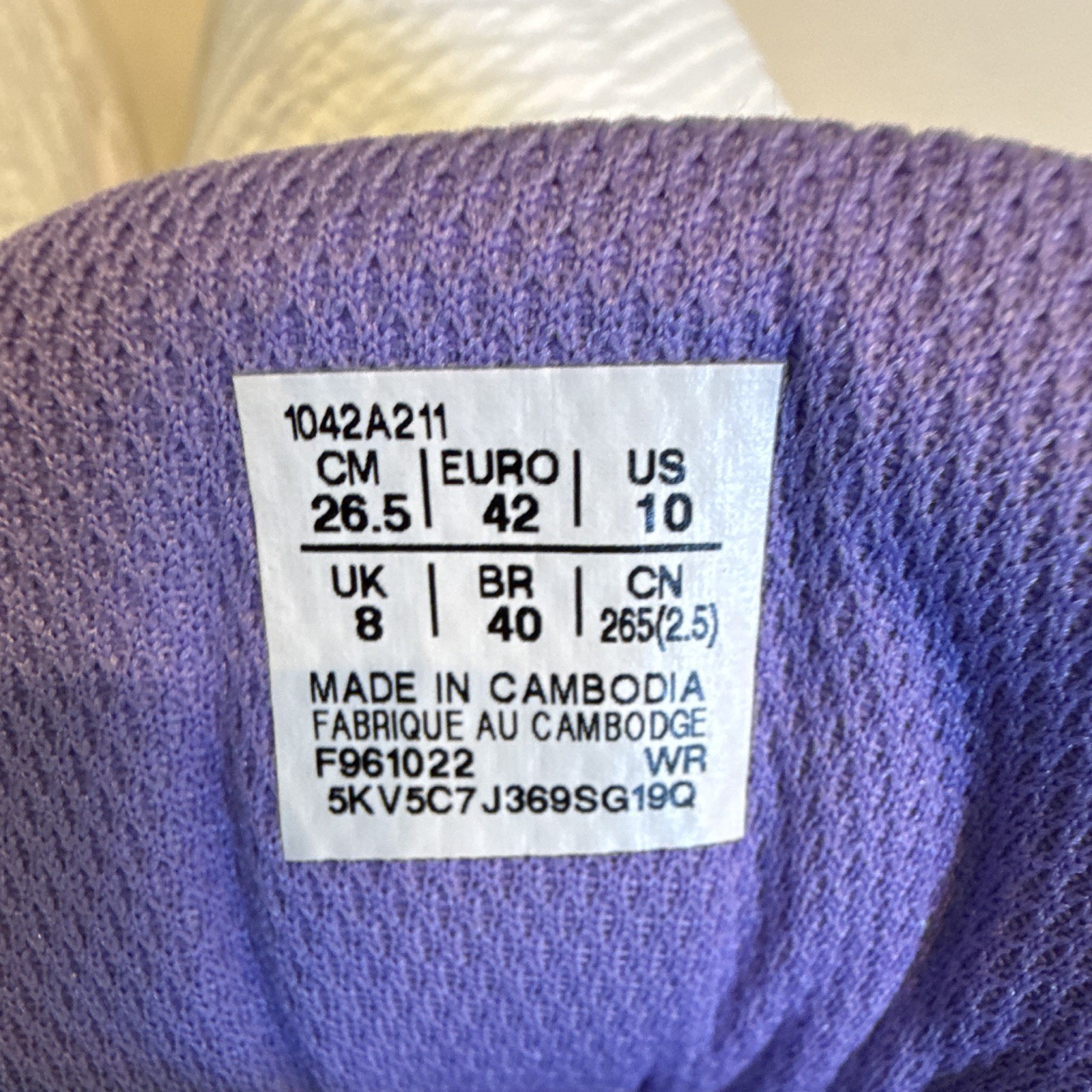 ASICS Women’s Low Top Lace Up Athletic Sneaker White/Purple Solid 1042A211