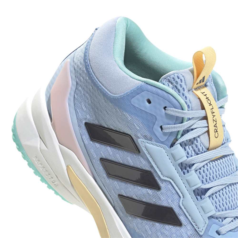 adidas Crazyflight 6 Mid Indoor Volleyball Womens Blue Sneakers Athletic Shoes