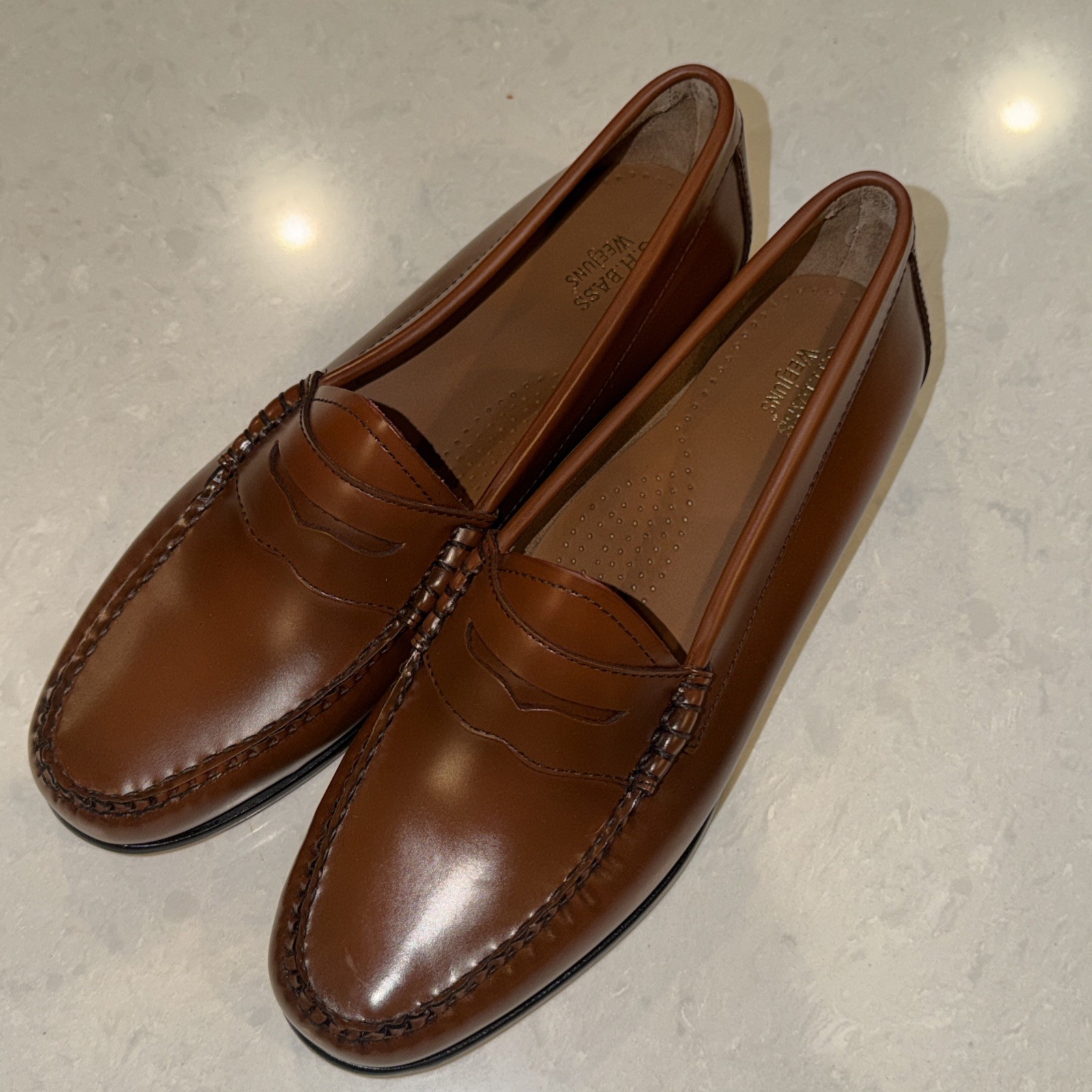 G.H. Bass Weejuns Whitney Penny Loafers Brown Mahogany Size 11M New No Box