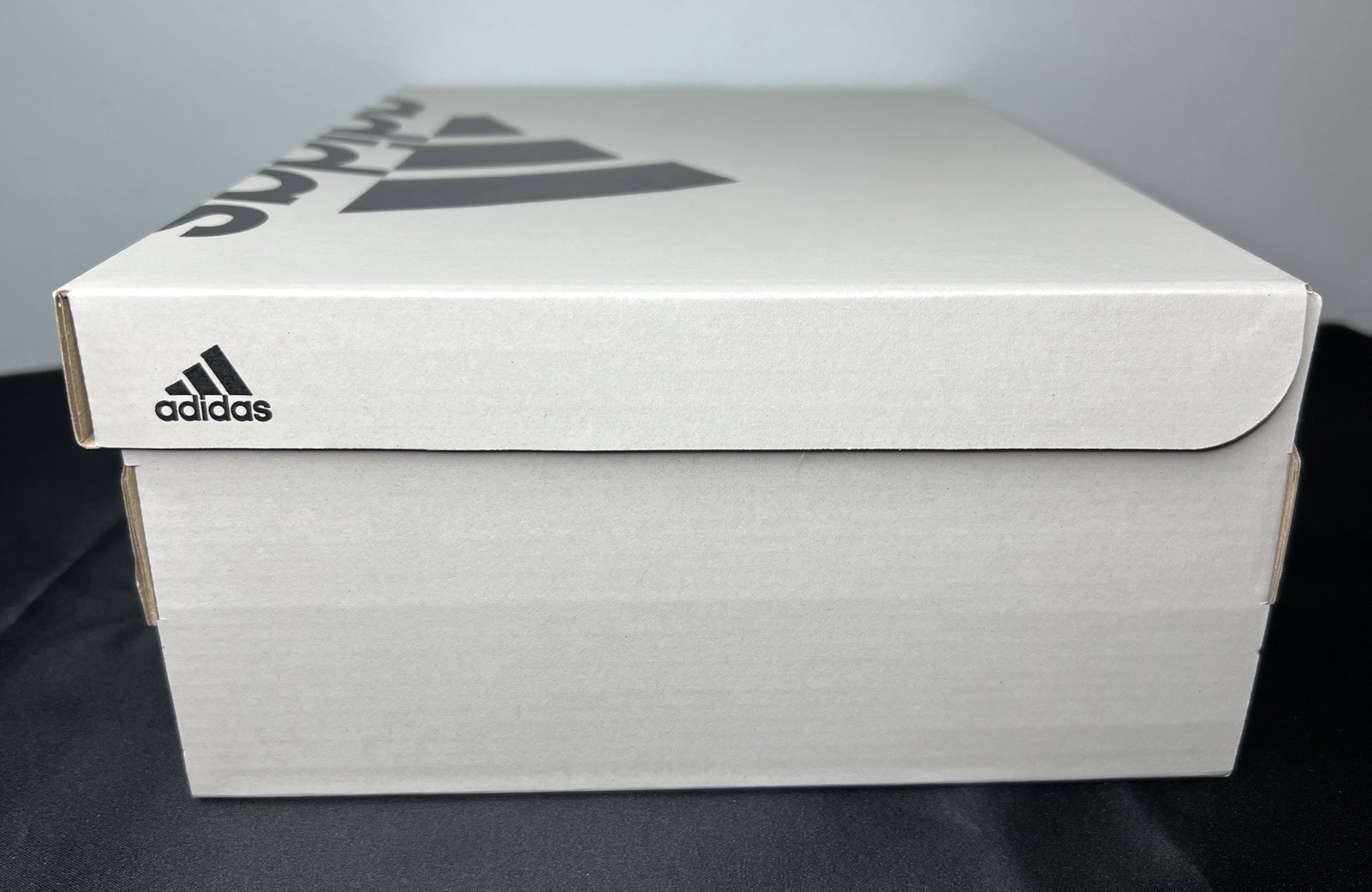 Adidas Empty Shoe Box Sneaker Storage Logo Grey Black 11.25”x8.75” Sz 7 BOX ONLY