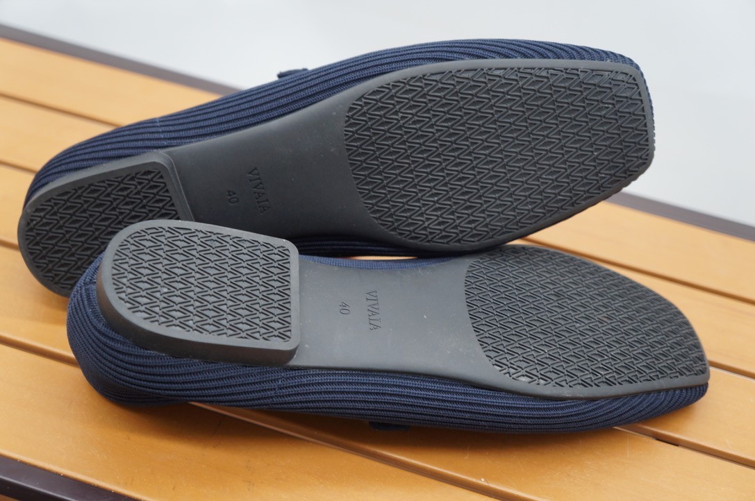 NWOB Vivaia Margot Square-Toe Mary Janes Ballet Flats Shoes Navy Blue Women’s 40