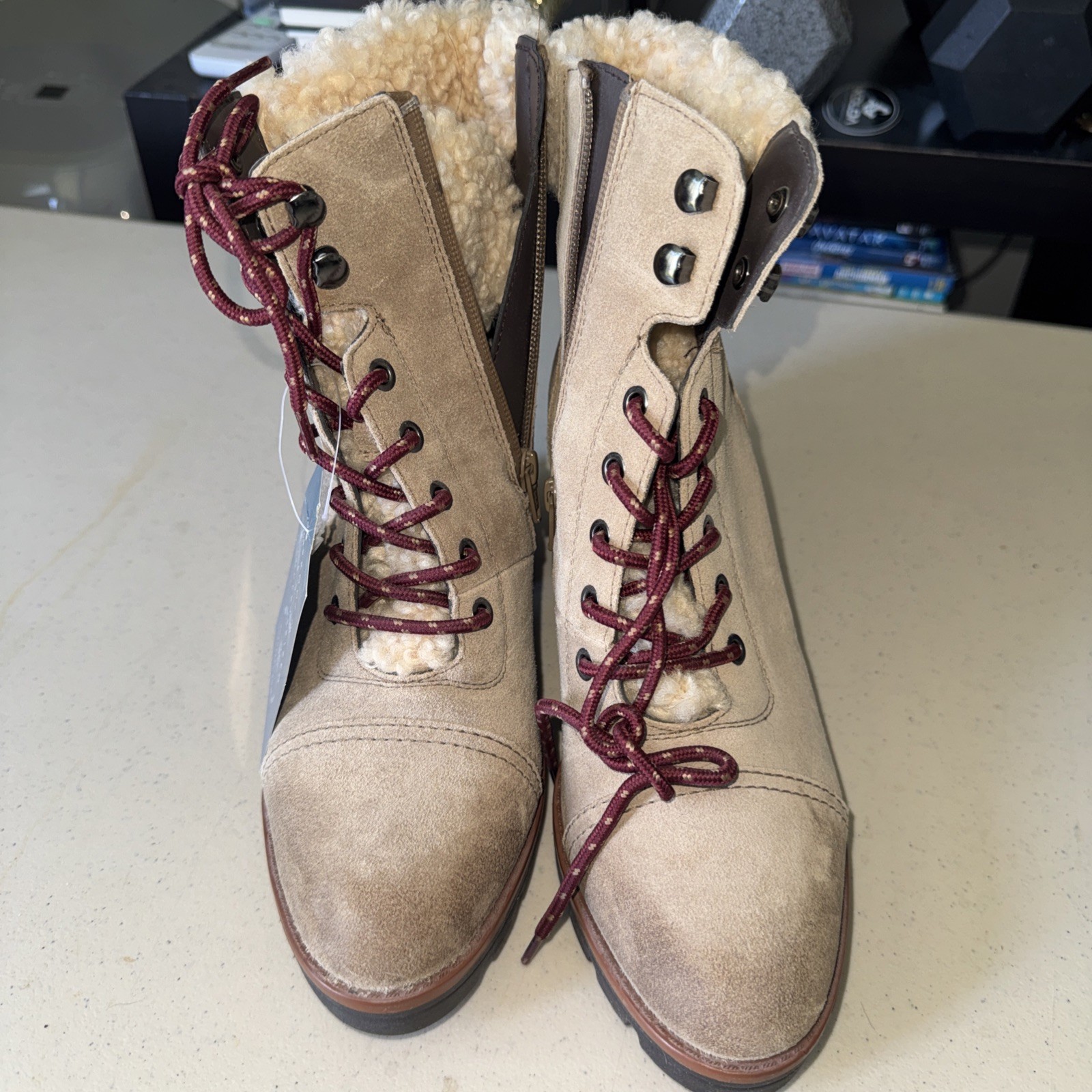 Naturalizer Womens Boot Beige Brown Size 9 New NWT