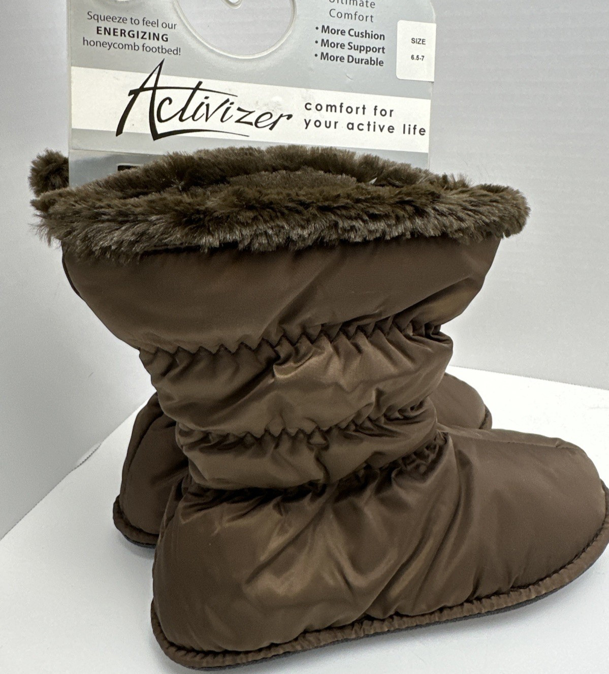 Activizer Booties Size 6.5-7 Honeycomb Cushioned Foot Bed Waterproof NEW Boots