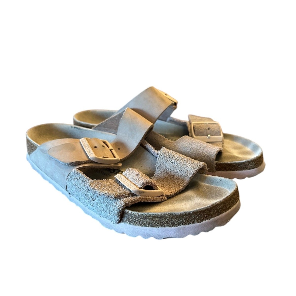 BIRKENSTOCK Women’s Arizona Sandals EU 37 US 6 6.5 Pink Light Rose Suede Nubuck