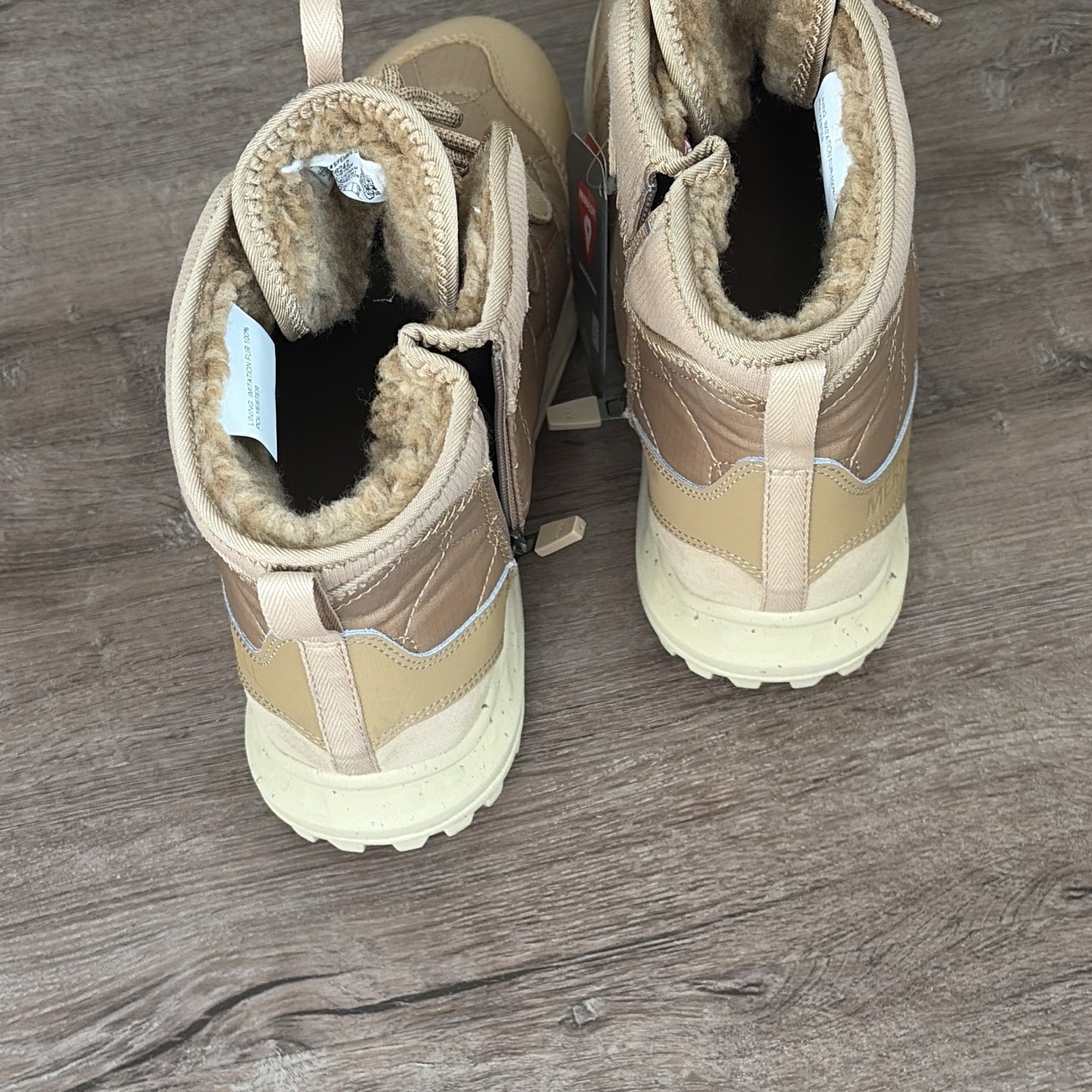 Merrell Antora 3 Thermo Mid Zip Waterproof Boots Beige Tan Women’s 11 J068242 NE