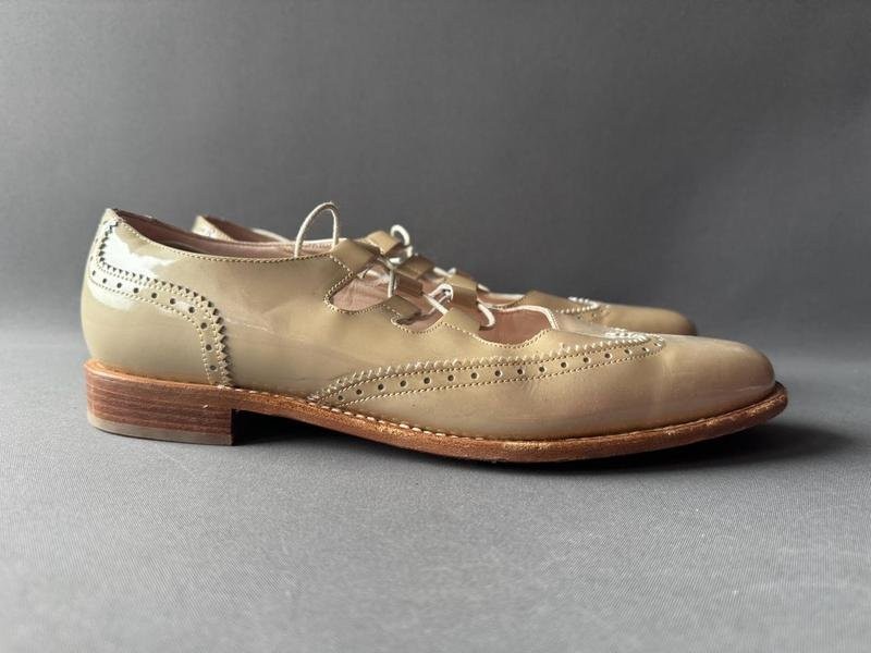 women paraboot heels beige leather 38