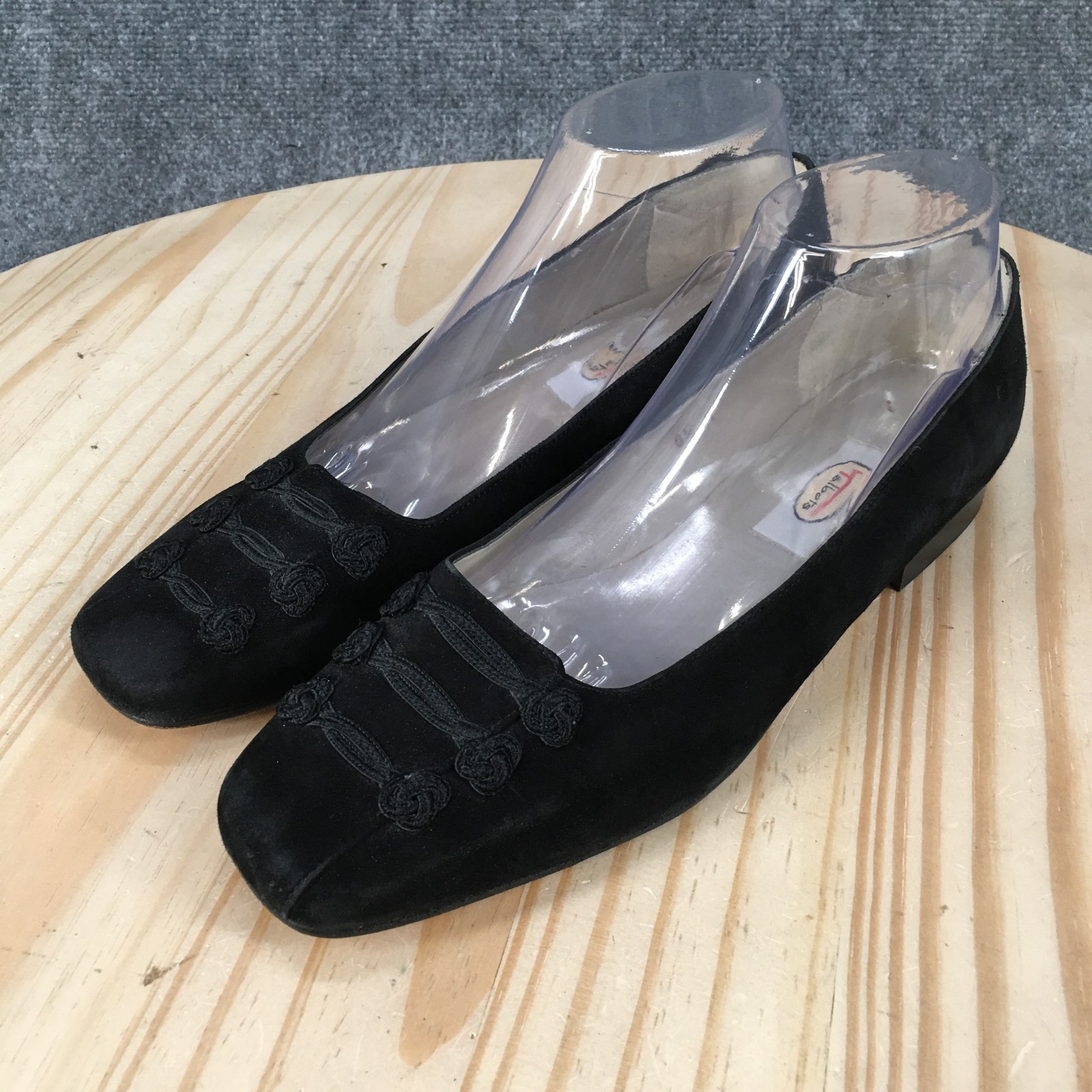 Talbots Shoes Womens 8.5 Ballet Flats Slip On Round Toe Comfort Low Top Black