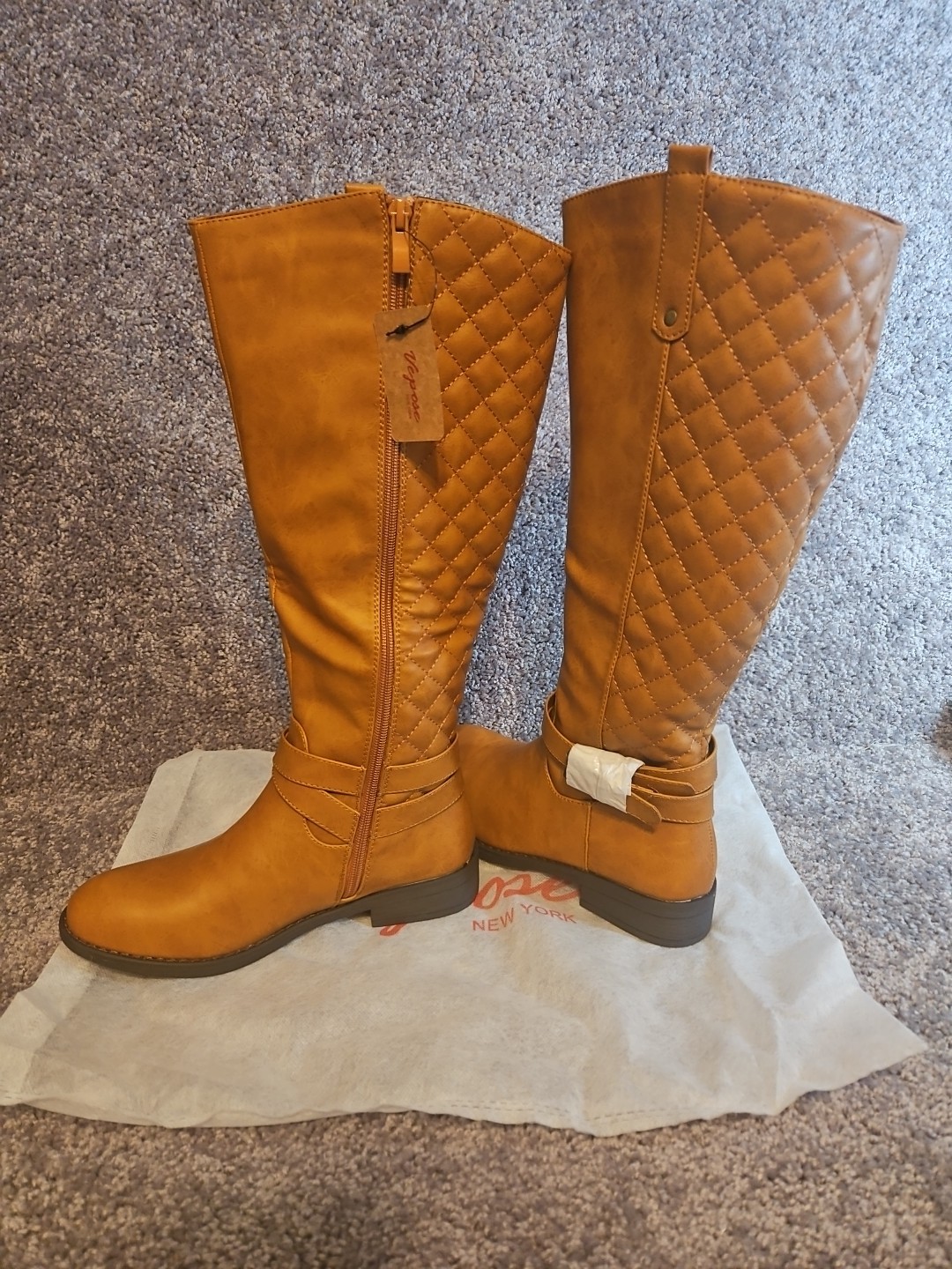 Womens Vepose Camel Color Tall Riding Boots. Style 949. Size 6. New