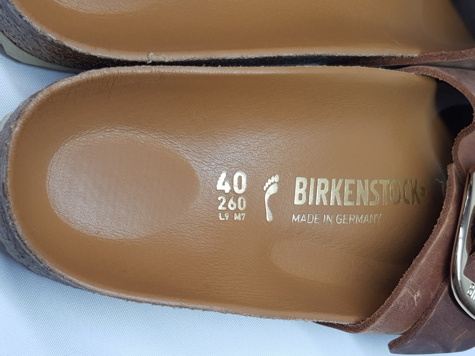 BIRKENSTOCK Madrid Big Buckle sandals in oiled leather for women, size 40
