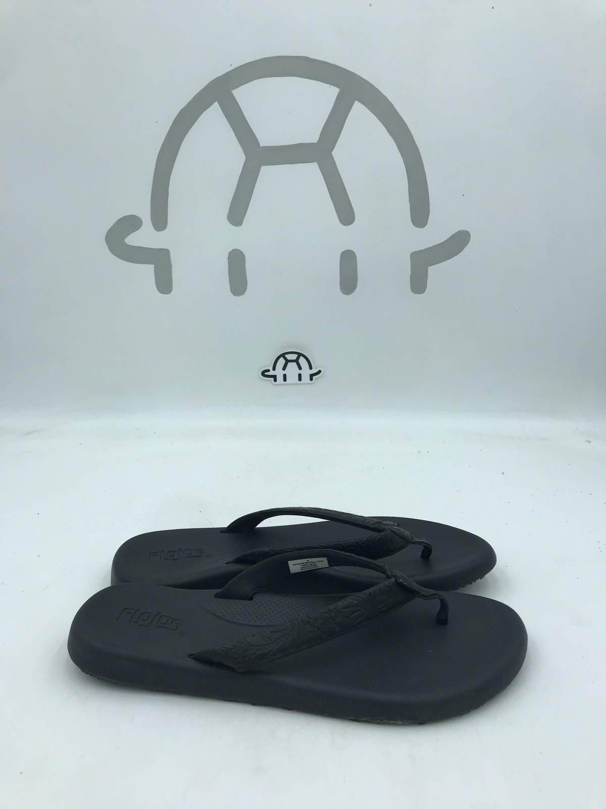 Flojos Women’s Memory Foam Black Flip Flop Pick Size