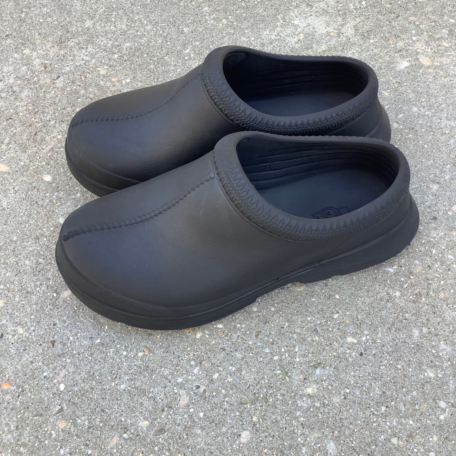 UGG Tasman Regen Clogs Black Water Resistant EVA Slip On W 9 Shoes 1144055