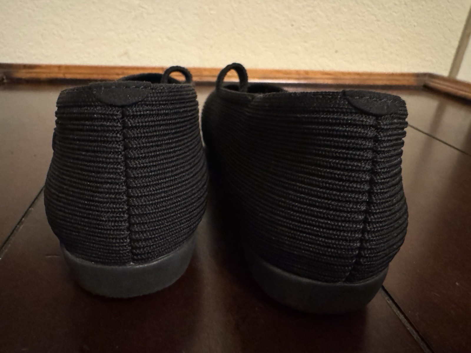 VIVAIA Margot Walker Mary Jane Black Ballet Flats Sz 8 EU 38.5 Textured Knit