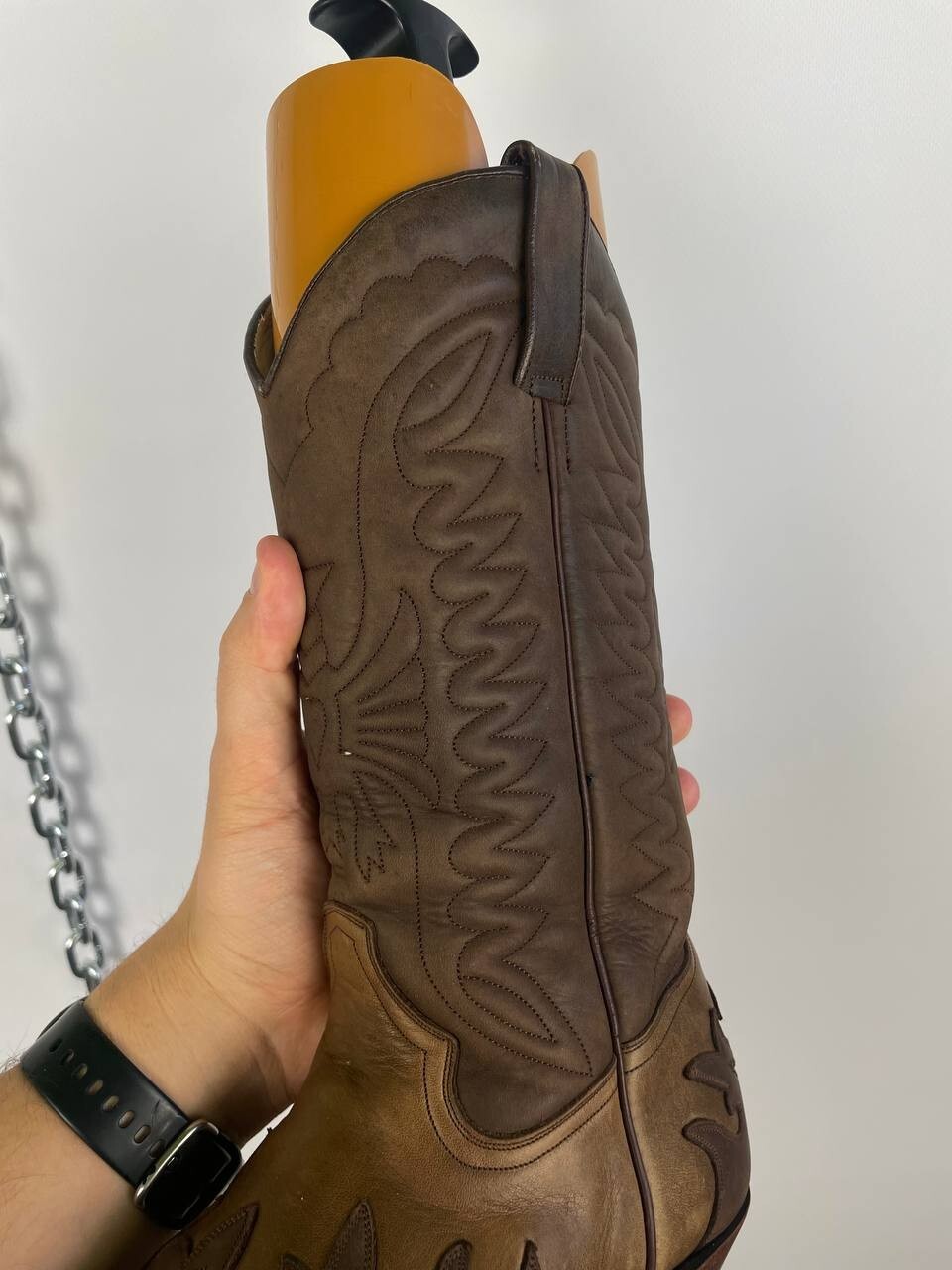 Tony Mora Women’s Cowgirl Boots 38 EU Brown Leather Western Made in Spain