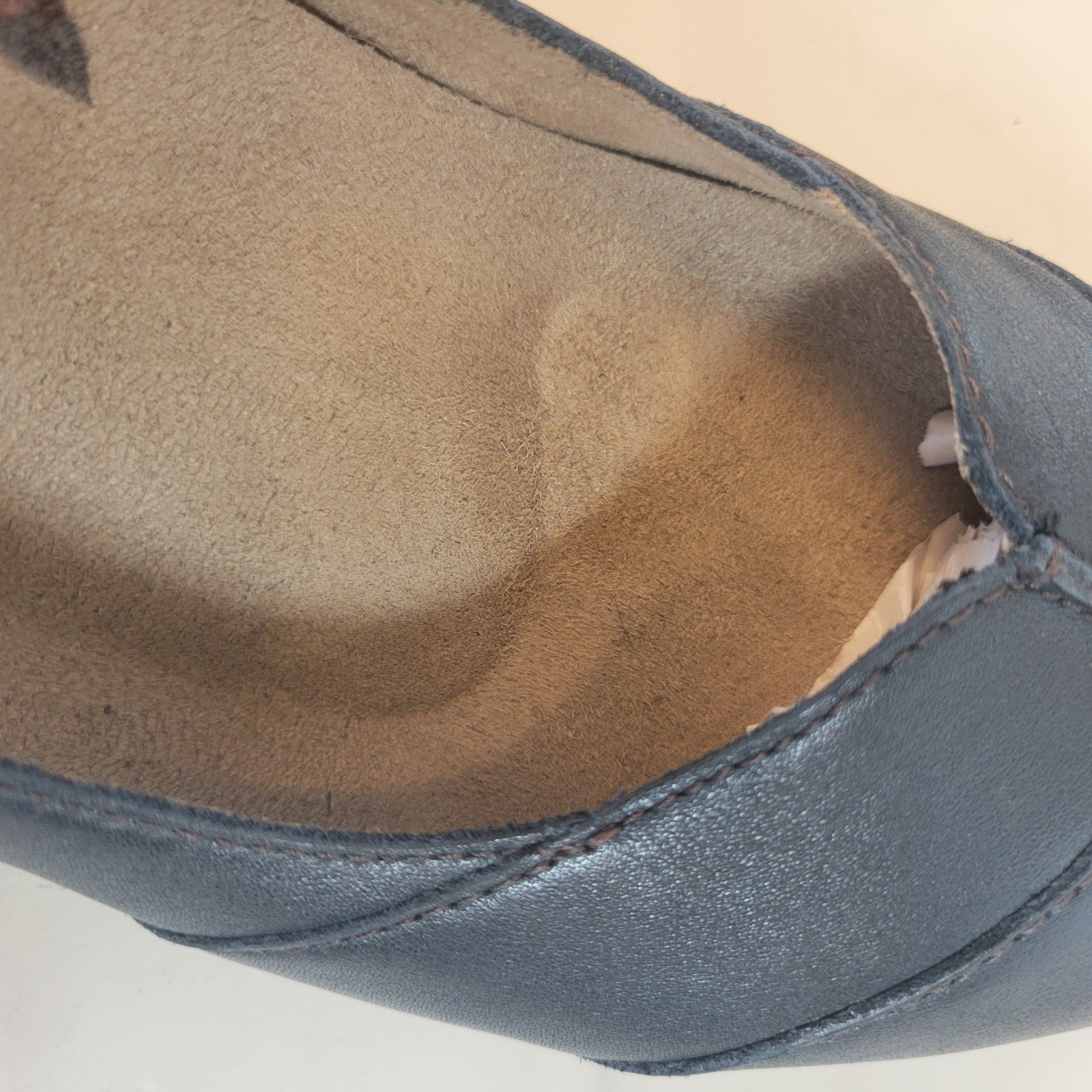Taos Routine Navy Blue Leather Mary Jane Shoes US 9 Comfort Hook & Eye