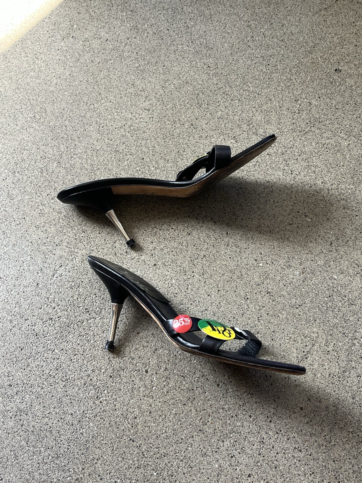 Christian Dior John Galliano SS03 “Victim” Open Toe Slip-On Mule Heels EU 39.5