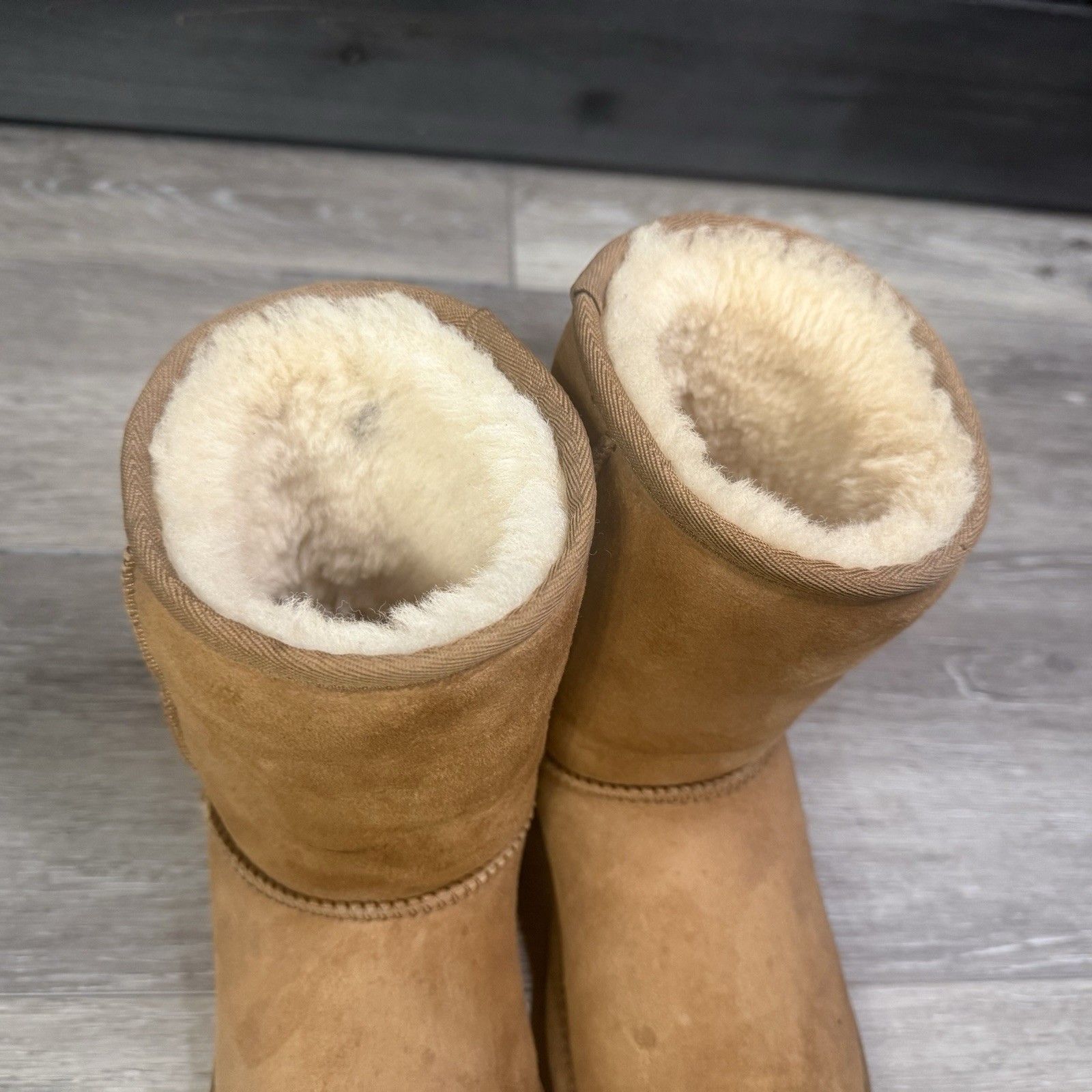 UGG Australia Classic Short Suede Boot # 5835 Chestnut Brown Size 7/EU 38