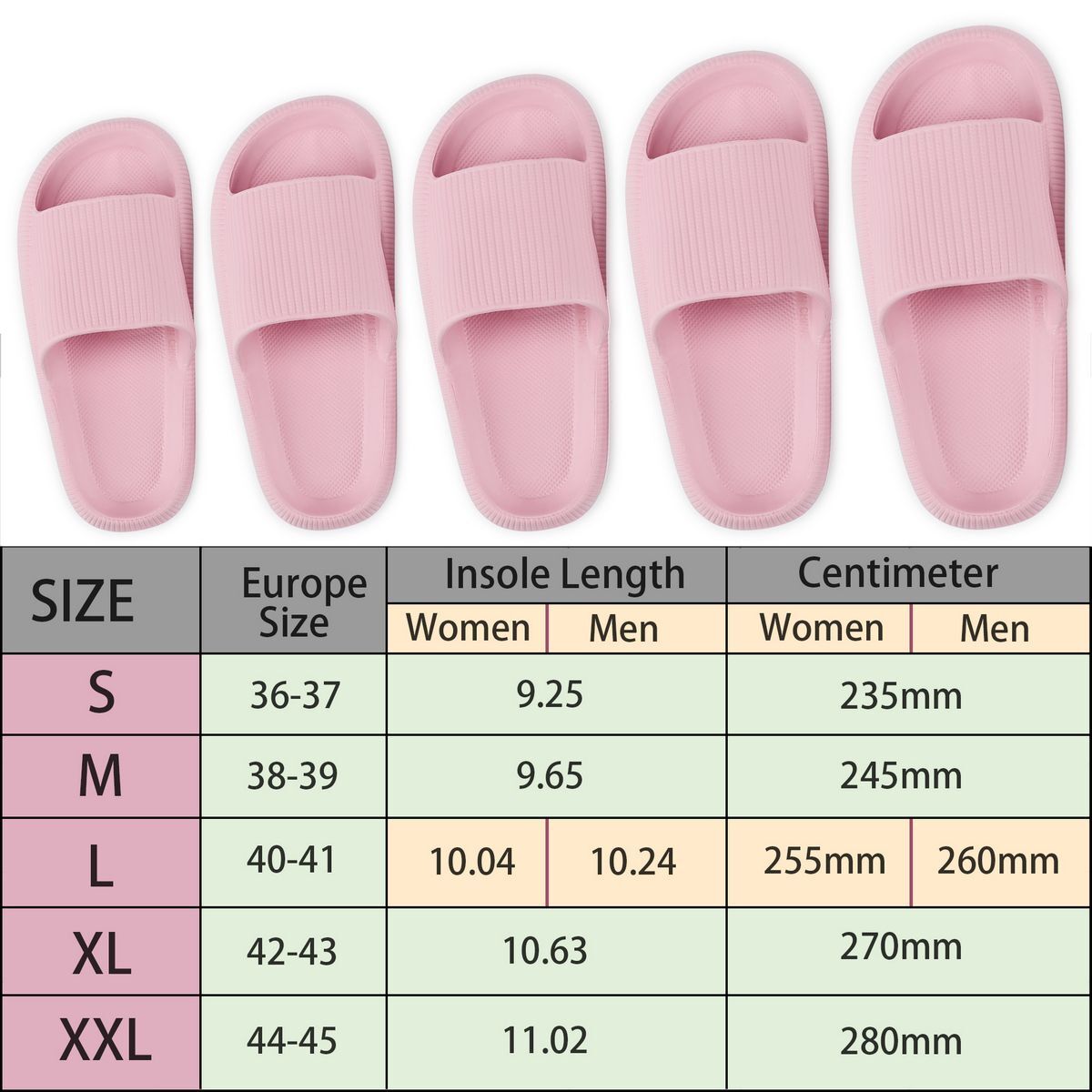 Women PILLOW Slippers Sandals Ultra-Soft Slippers Extra Cloud Shoes Anti-Slip US