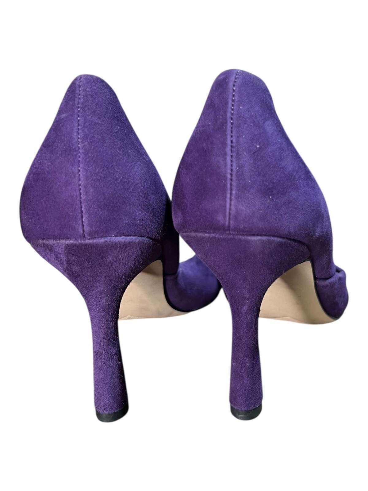 Franco Sarto Purple Suede 3.5 In Heels Women’s Shoe Size 7M