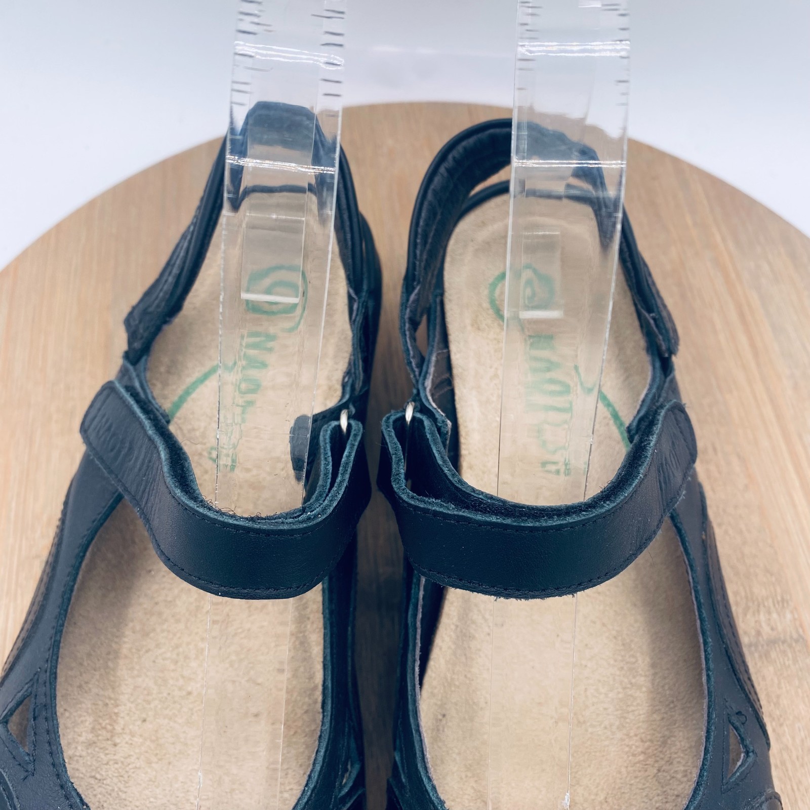 Naot Mary Jane Shoes Womens 7 38 Black Leather Rongo Comfort Flats Artsy Boho