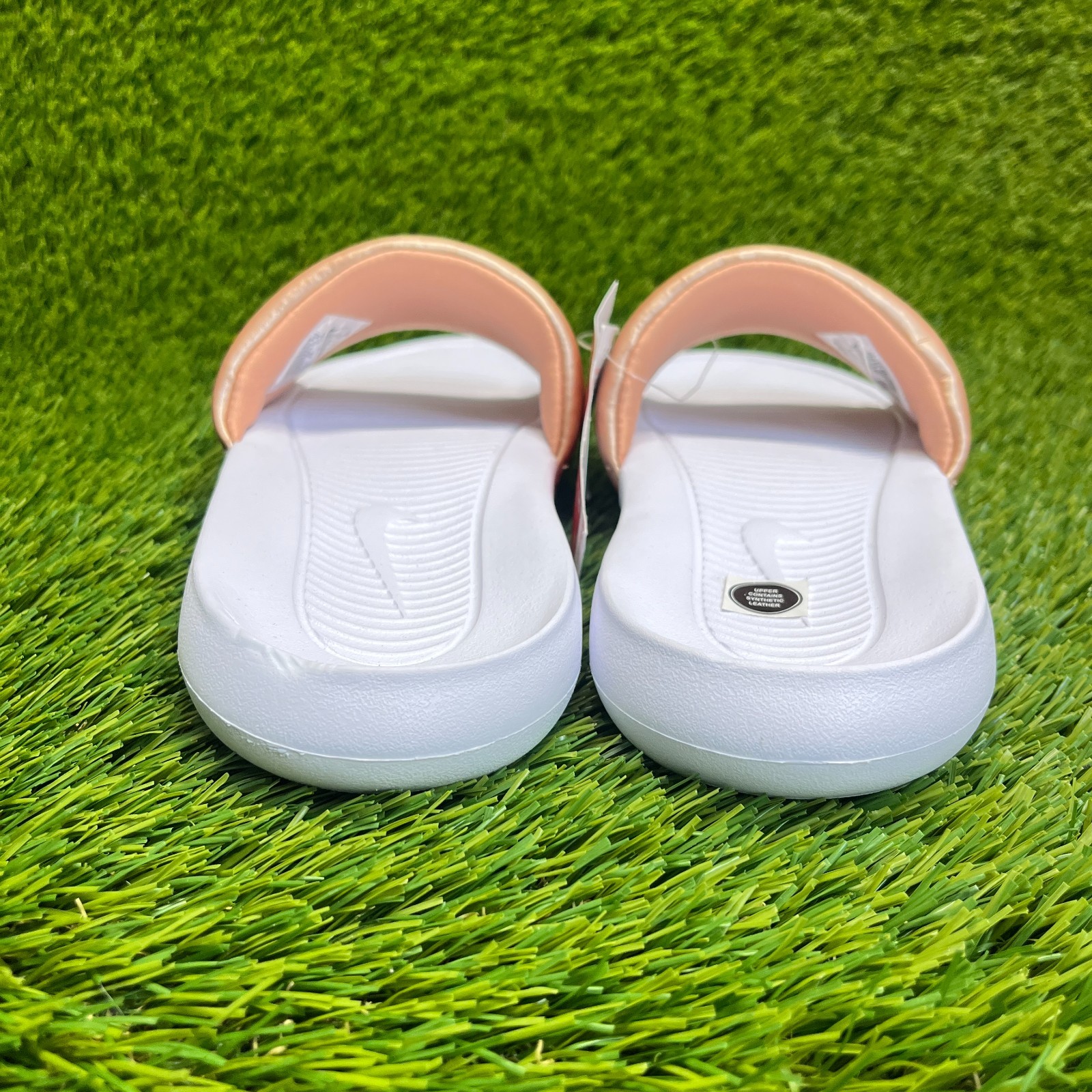 Nike Victori One Womens Size 8 Gold White Beach Walking Outdoor Slide Sandals