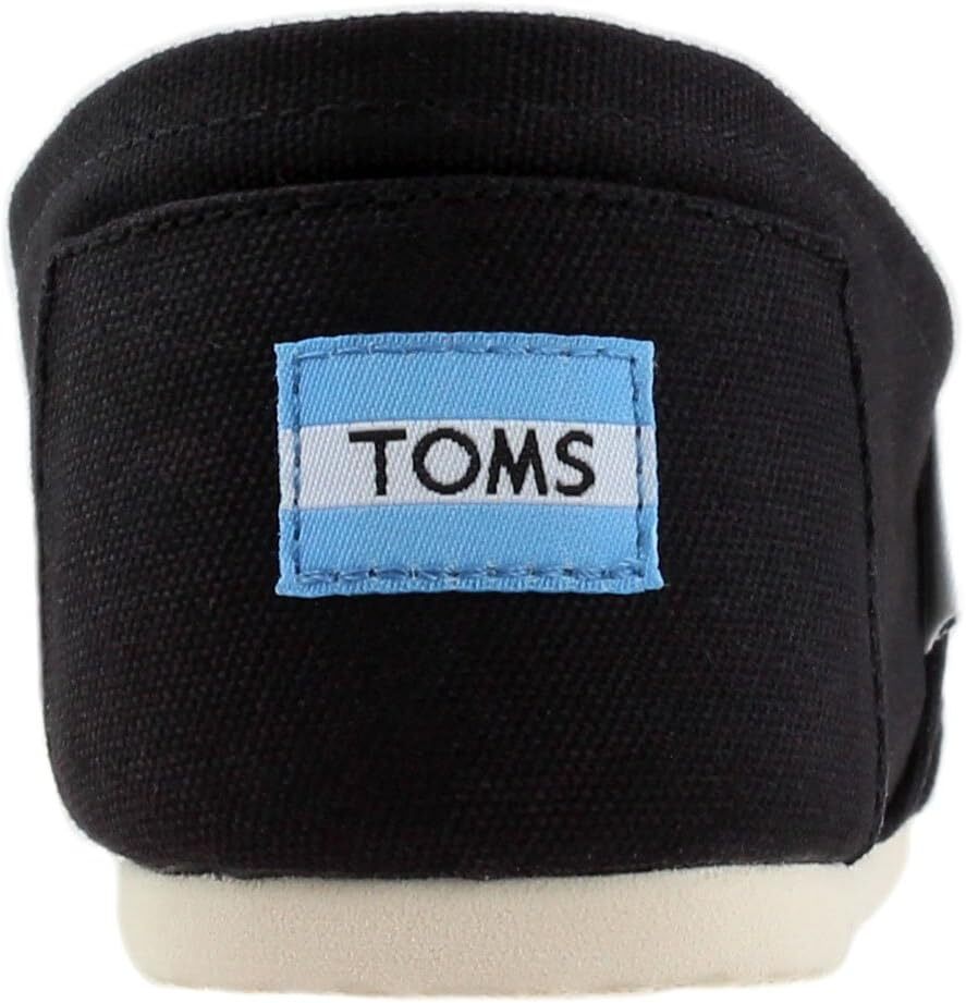 Toms Womens Alpargata Canvas Slip-On Black