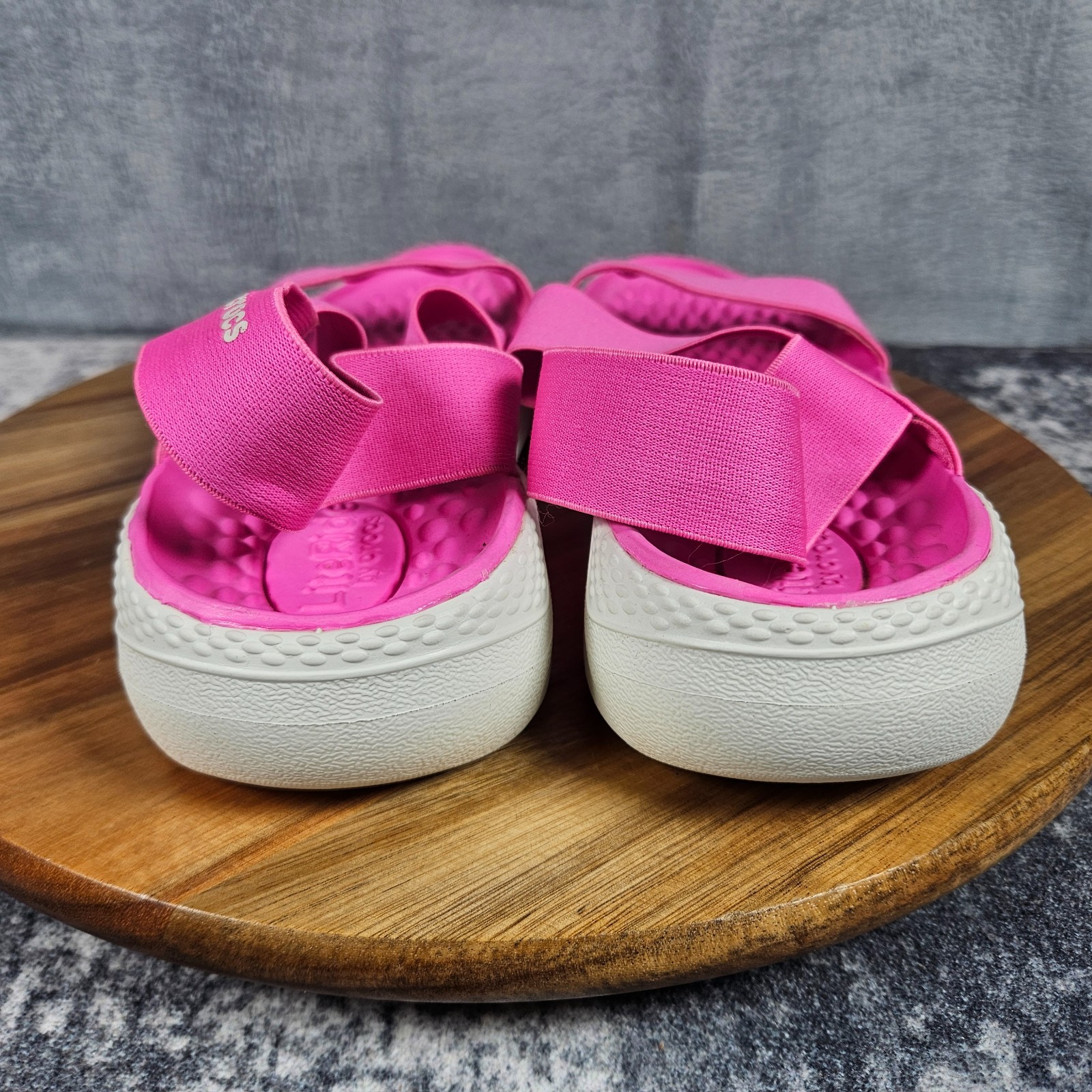 Crocs LiteRide Stretch Sandals Women’s Size 10 Pink Comfort Slip On Slingback
