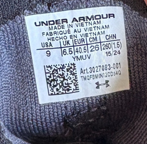 Under Armour Flow Highlight Ace Volleyball Shoes Womens Size 9 Black 3027083-001