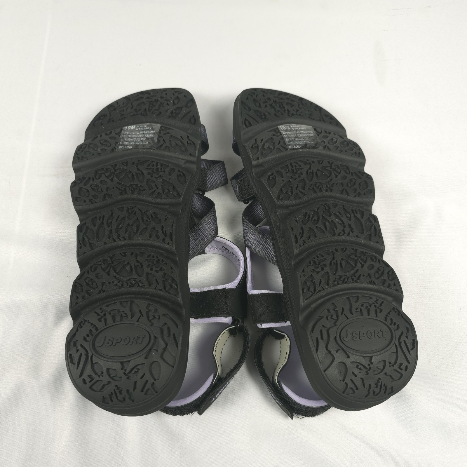 JSport Womens 10M Kaia Adjustable Strap Water Sports Comfort Sandal Black Purple