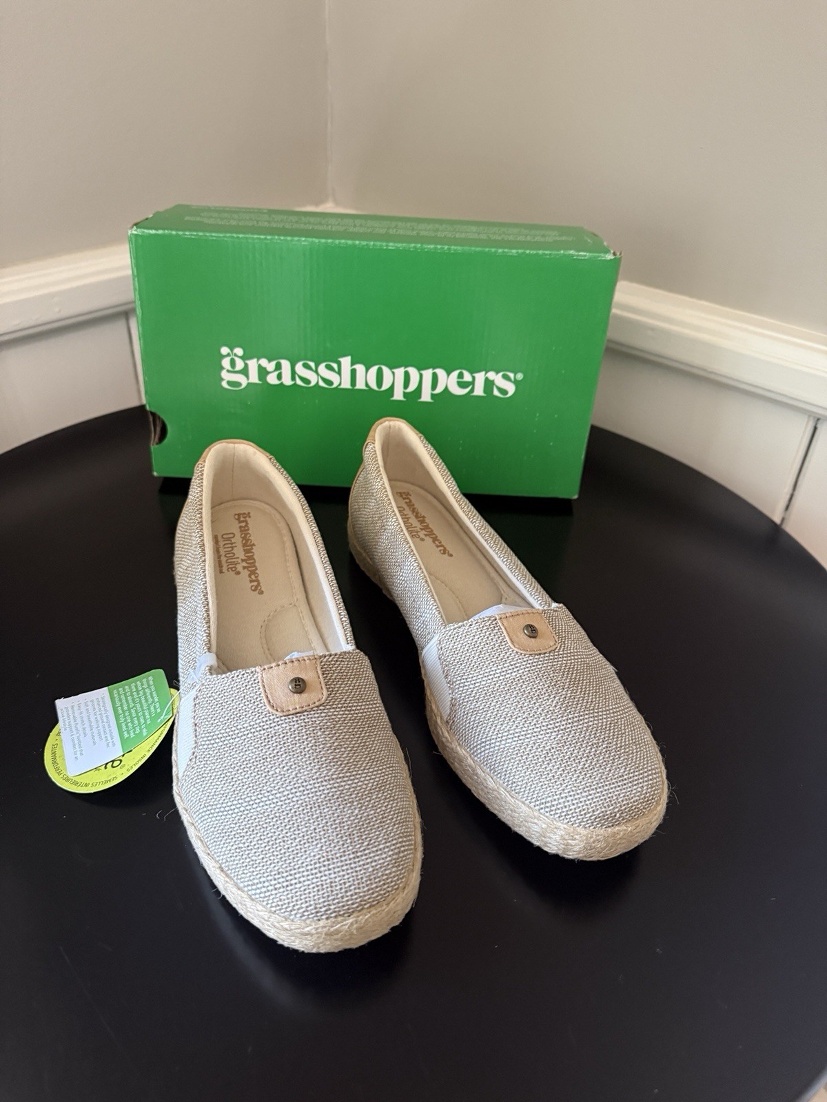 NEW NIB Grasshoppers Skylar Sand Women’s 8.5 Shoes Ortholite Loafer