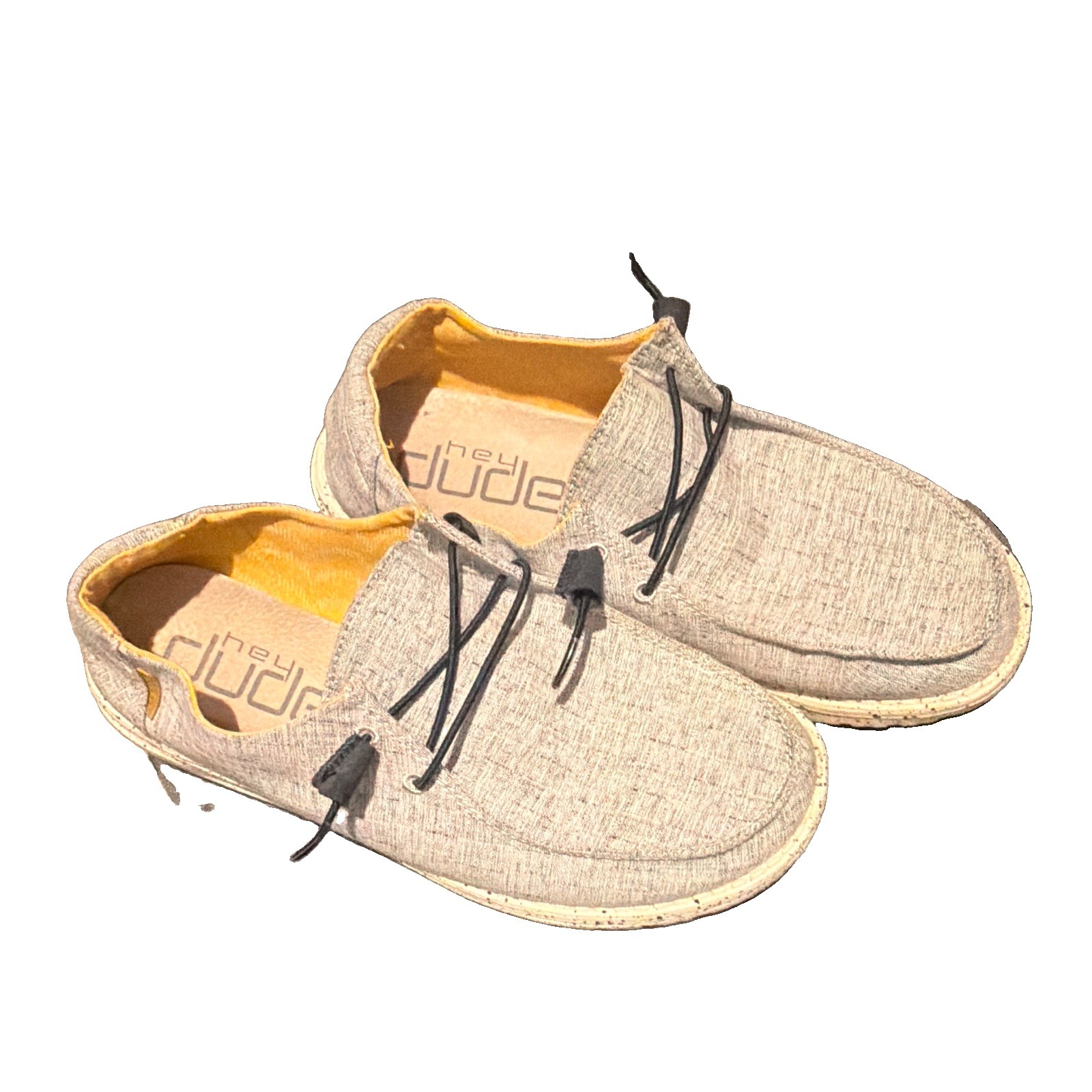 Hey Dude Wendy Chambray Blue Women’s Slip-On Lace Up Casual Shoes US 10