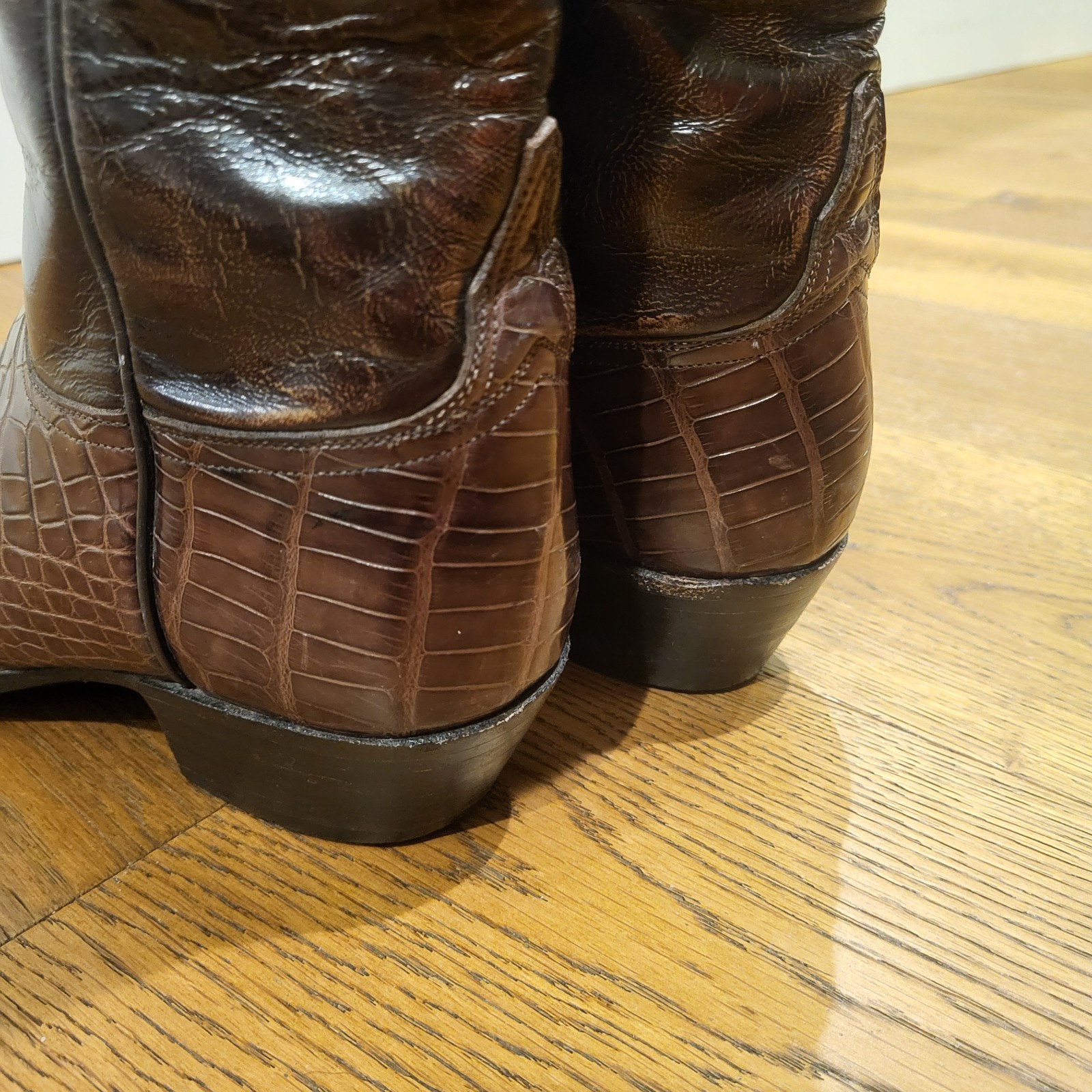 Lucchese Classics American Aligator Lucchese Classic Brown W 8 B Vintage Gator 8