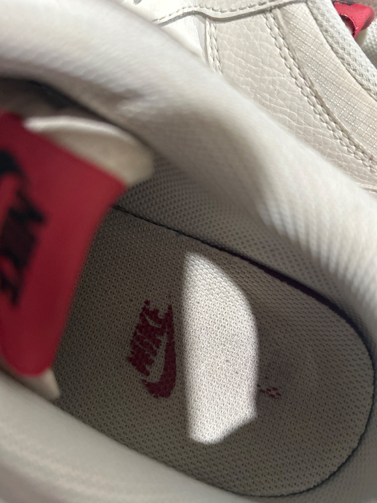 Nike Air Force 1 Shadow Sail Red Leather Low Top Sneakers