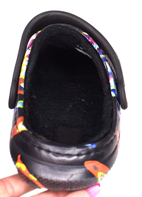 Crocs Unisex Fur Lined Clogs Multi Color Mystic 206706 Black Men 6 Women 8