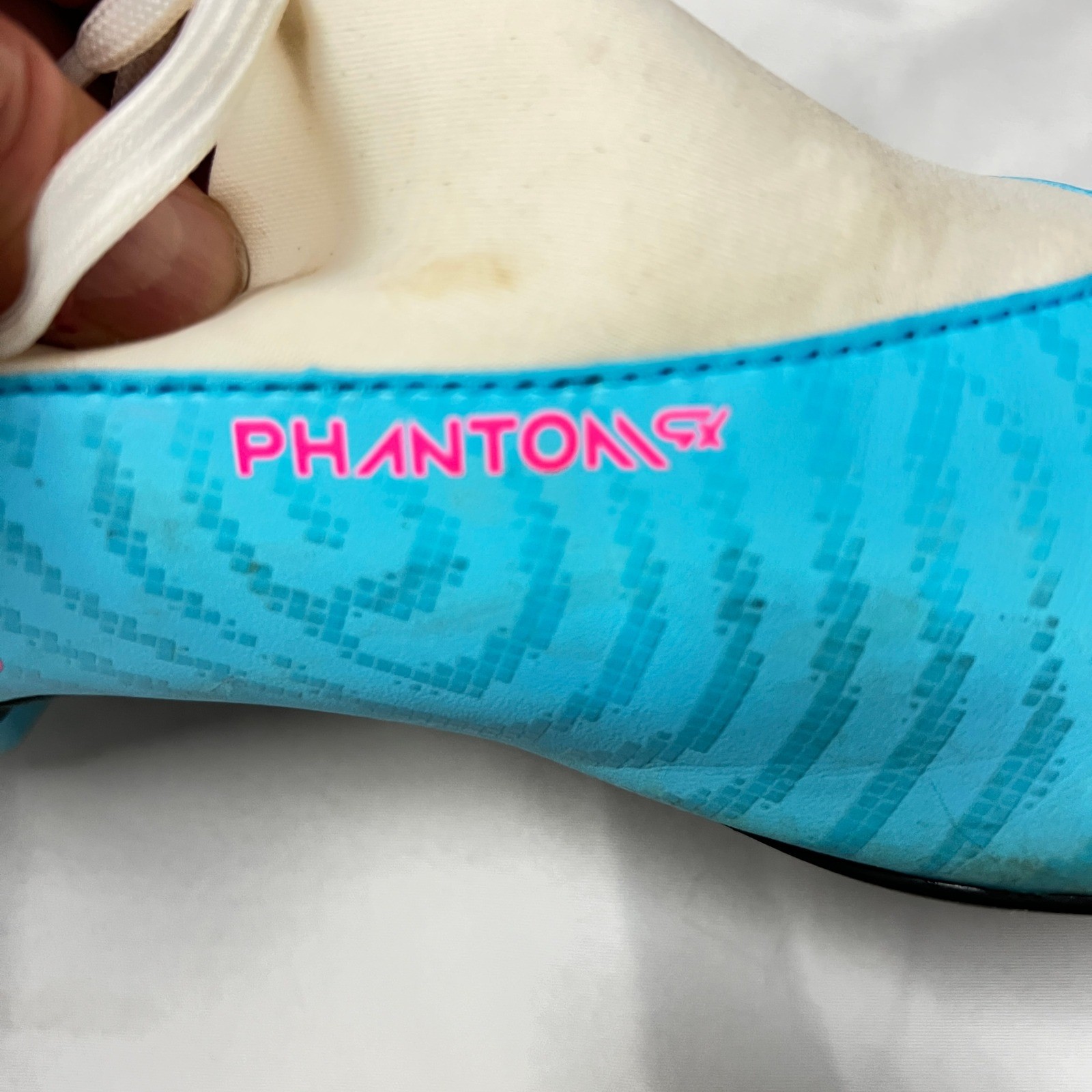 Nike Phantom GX Elite Dynamic Fit FG Soccer Cleats Blue Pink US 7.5 DD9482 446