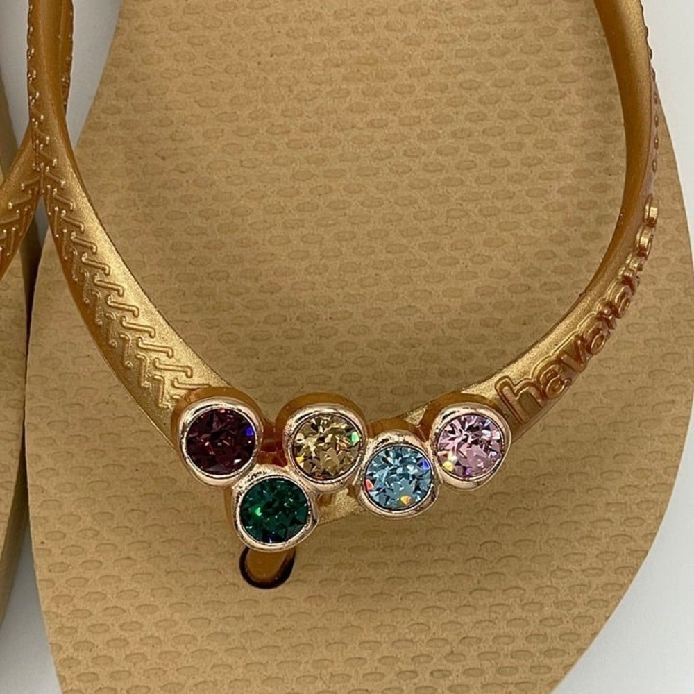 SLLX0019 W’s 7/8 | Swarovski x Havaianas Celestial Gilded Collection flip flops