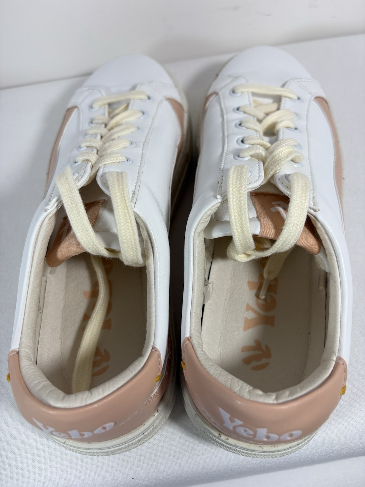 Soludos Yebo White/Pink Low Top Vegan Sneakers Size 9 NEVER WORN!