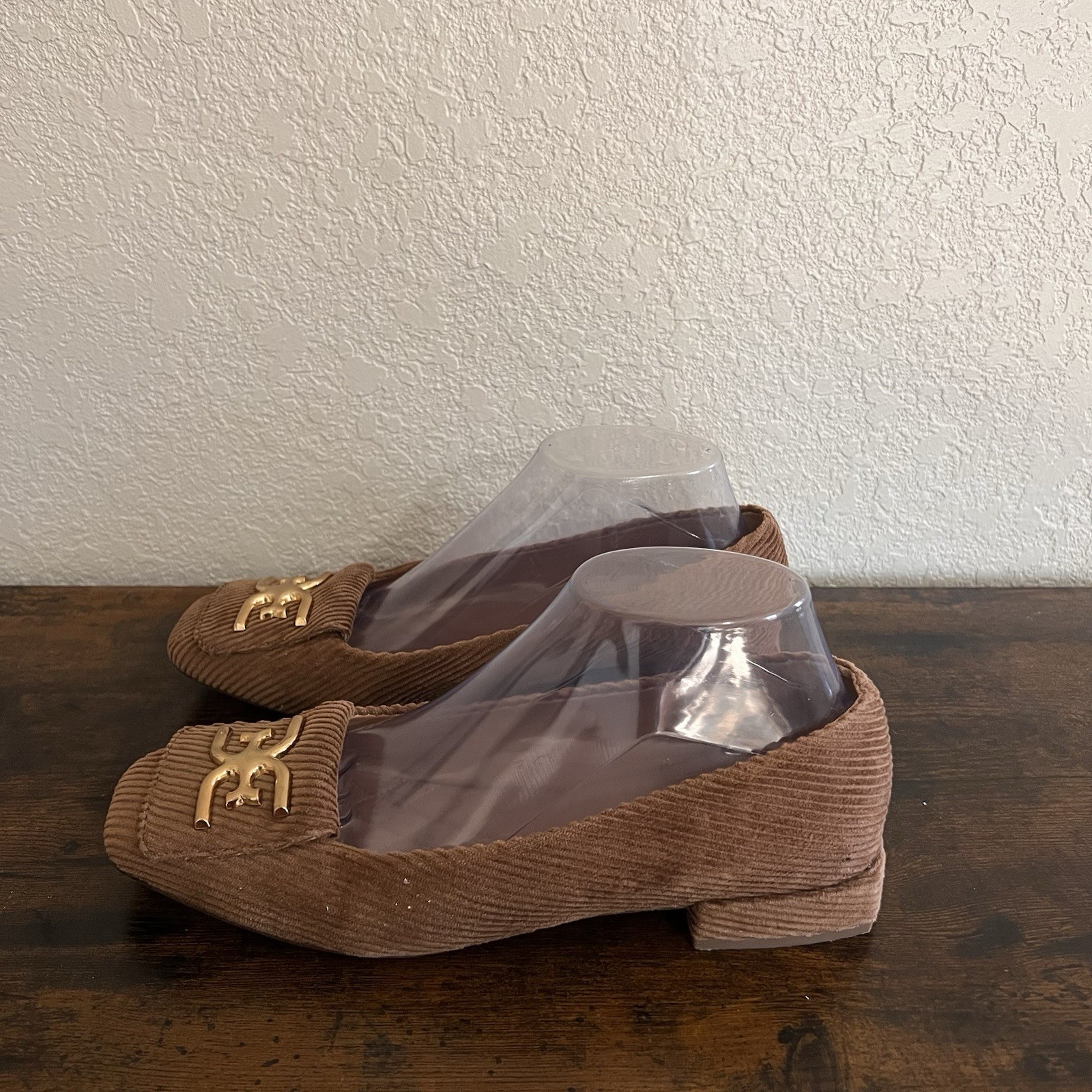SAM EDELMAN Emina Riding-bit Corduroy Square Toe Block Heel Sandal