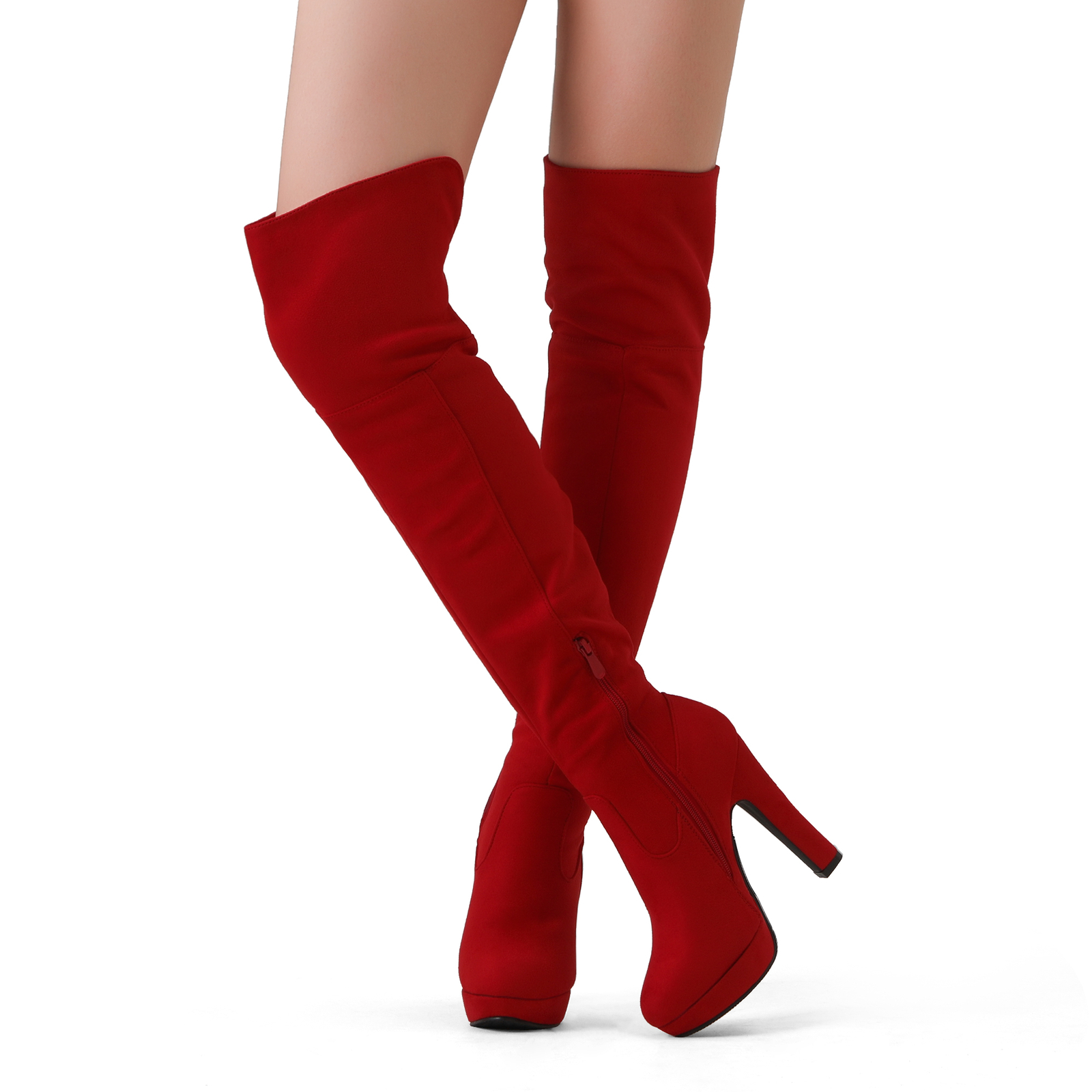 Womens Fashion Thigh High Boots Sexy Over The Knee Boots High Heel Long Boots