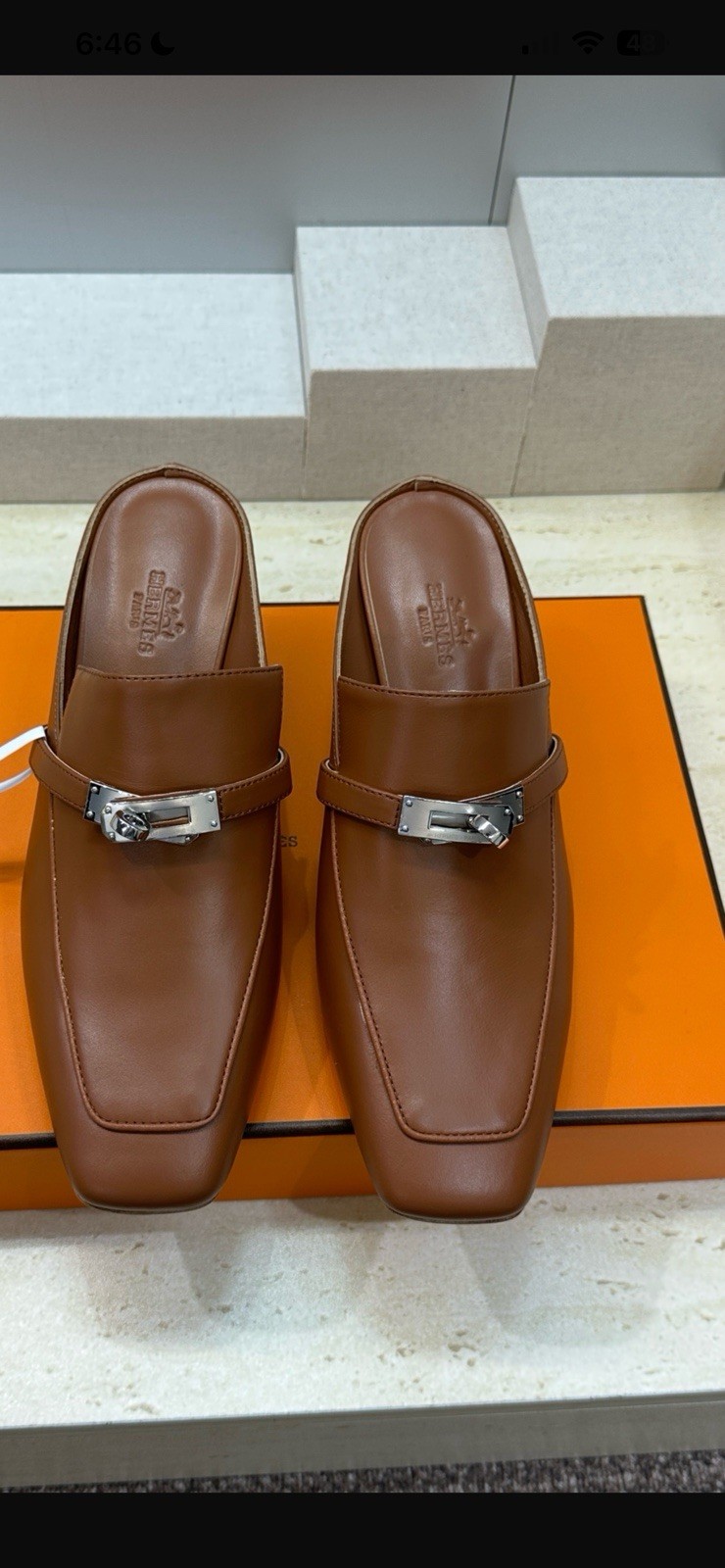 Hermès Style. Women’s Shoes Size 8 3 In High Heels Kelly