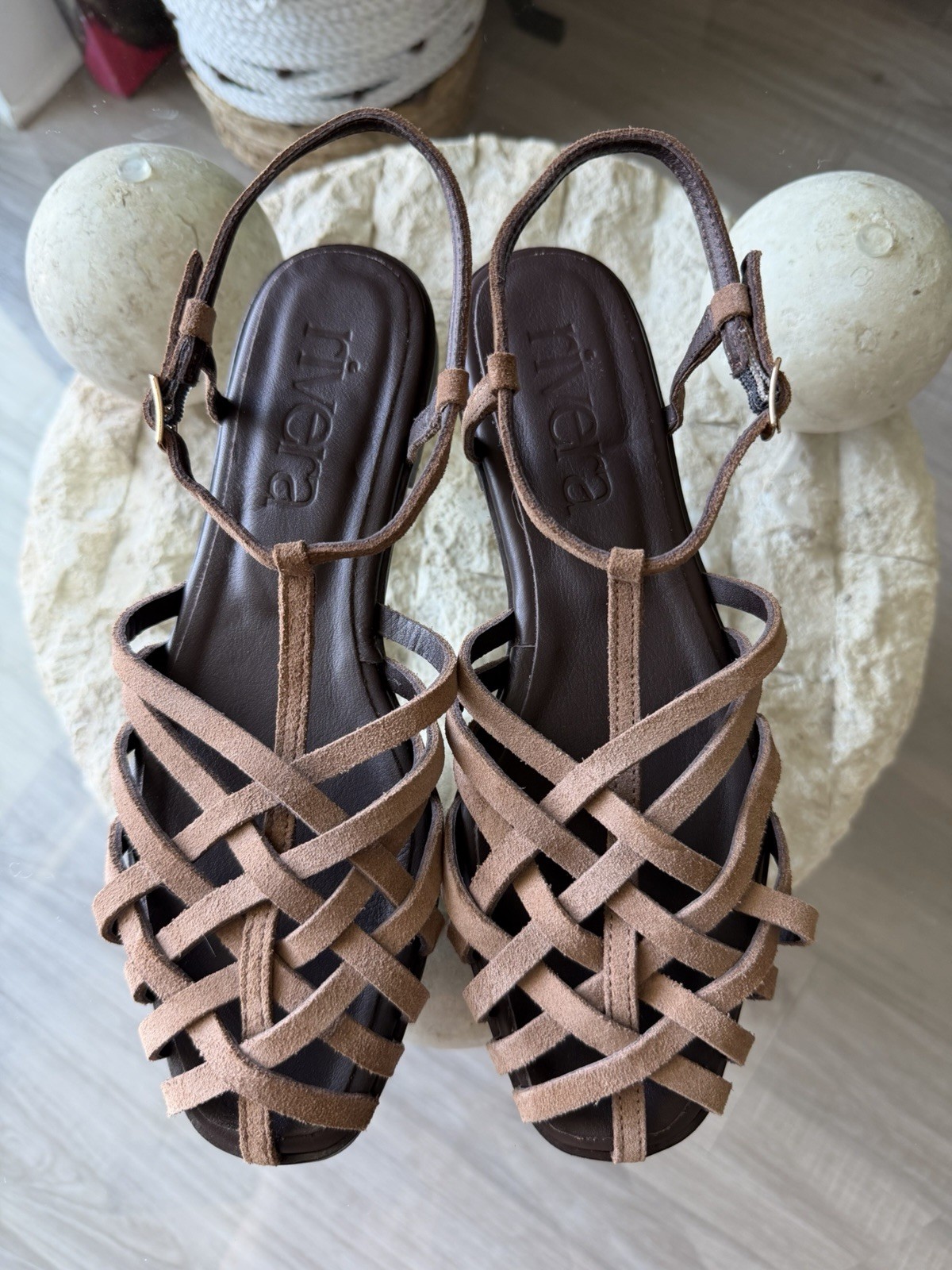 Rivera Spain Lareth Camel Jelly Sandal Women’s Size EU 39