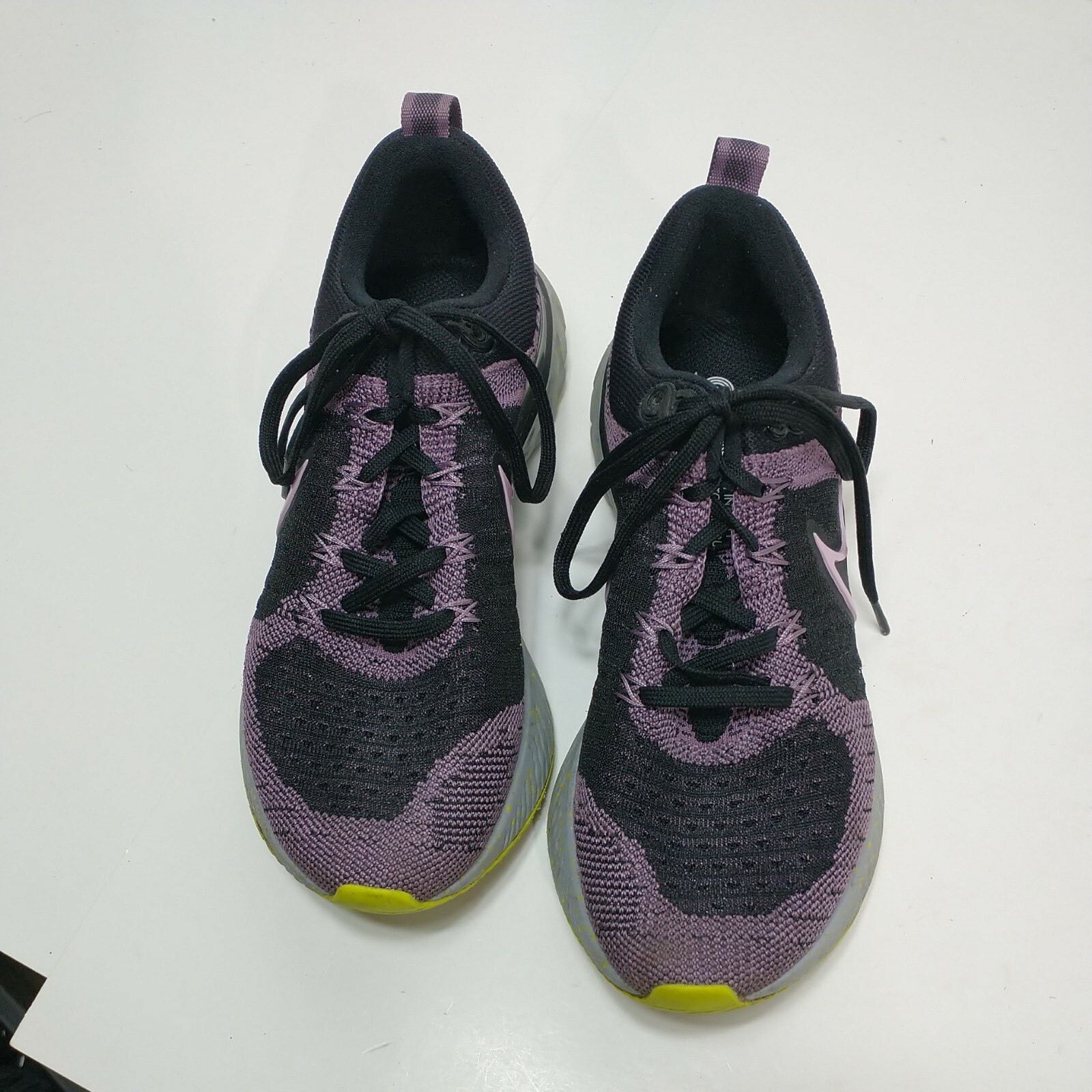 Nike Womens SZ 6.5 React Infinity Run Flyknit 2 CT2423-500 Black Running Shoes