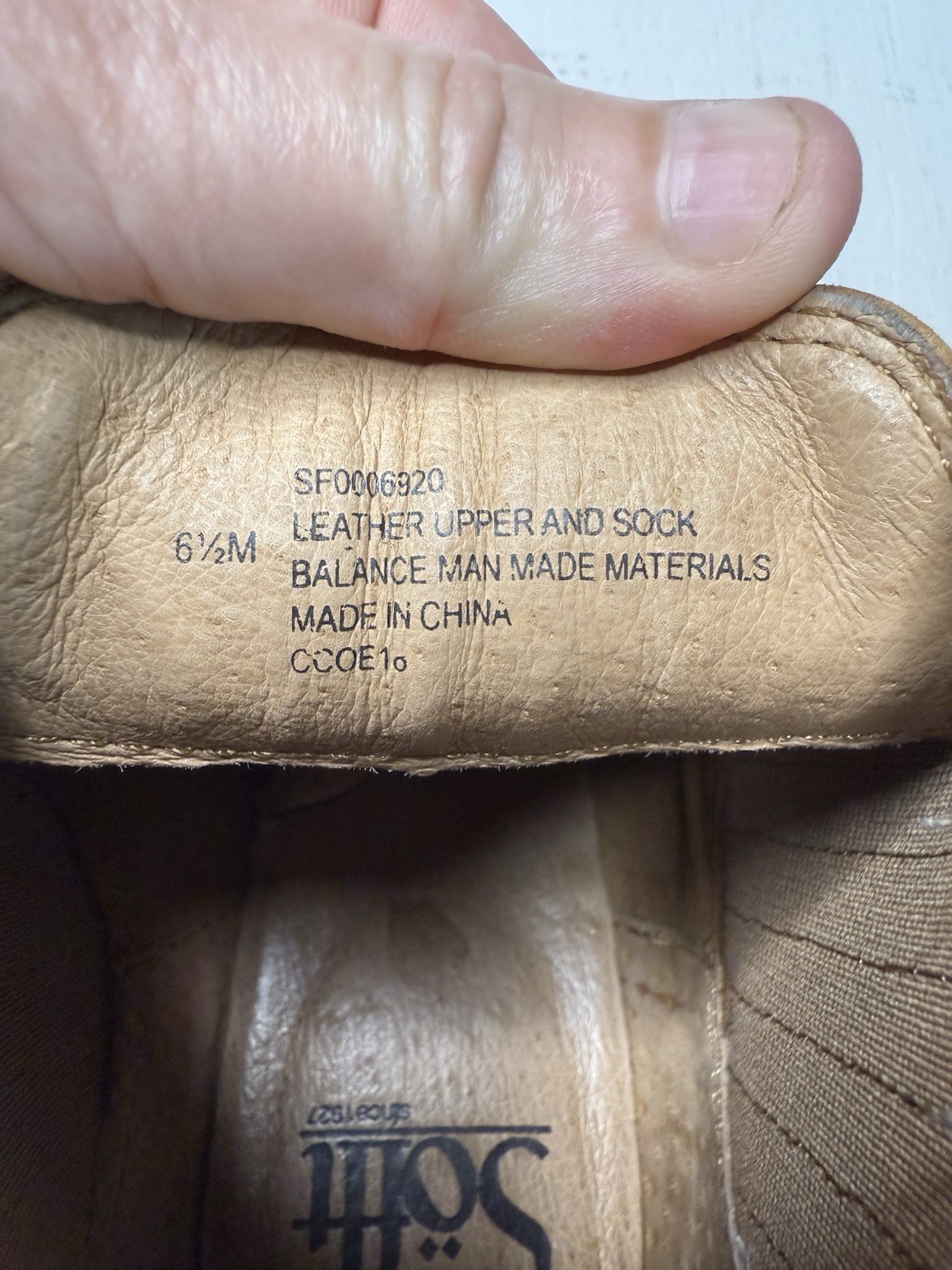SOFFT Aisley Slip On Luggage Brown Leather Ankle Boots Mid-Heel Women’s 6.5